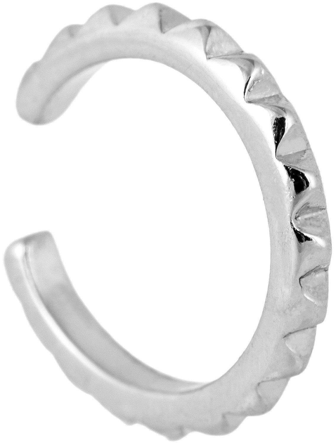 Ohrklemme Ear Cuff Klemm Ohrring mit Zacken
