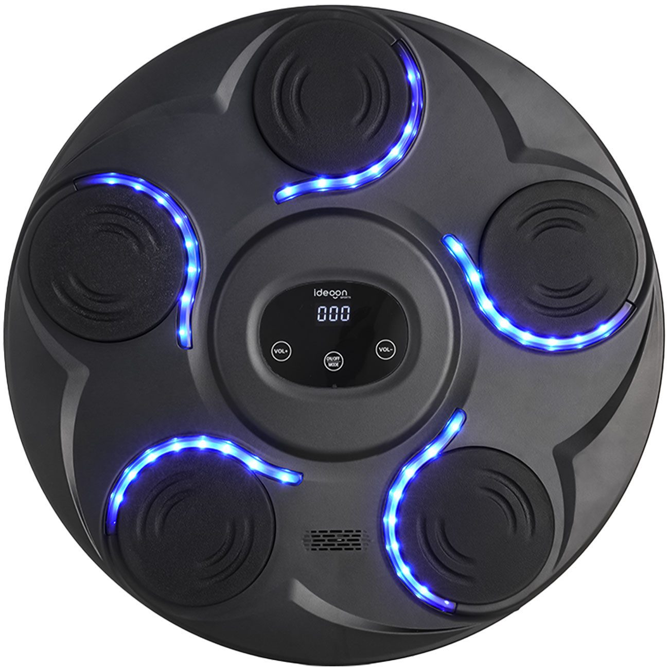 shop'n smile ideoon Boxmaschine Musik-Boxmaschine mit Bluetooth 7 Stufen Fitness-Trainer mit BT, LED-Zielen & Boxhandschuhen/kabellos/Boxing-Maschine