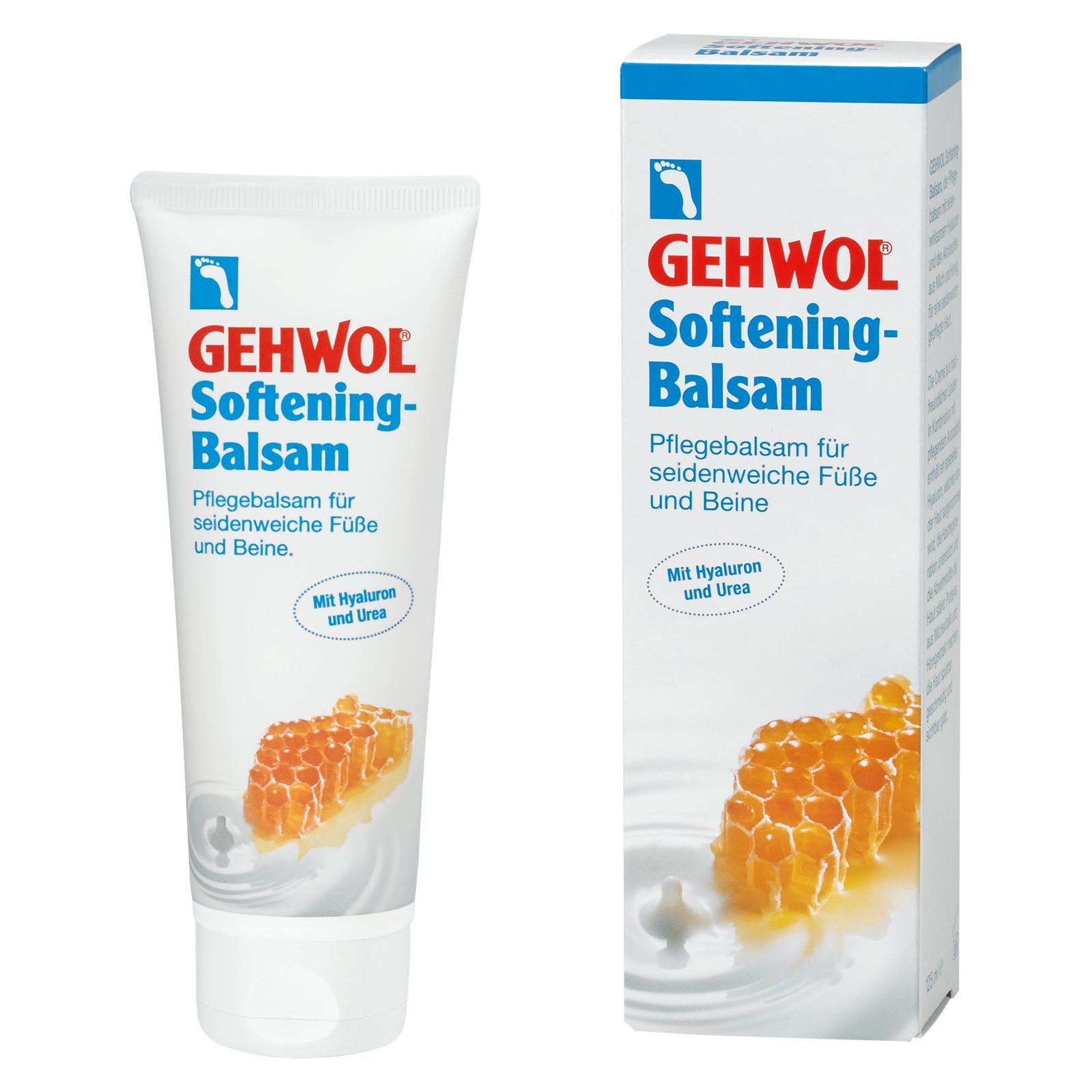 Gehwol Fußlotion GEHWOL Softening Balsam mit Hyaluron und Urea für seidenweiche Haut Packung, 1-tlg., 125ml