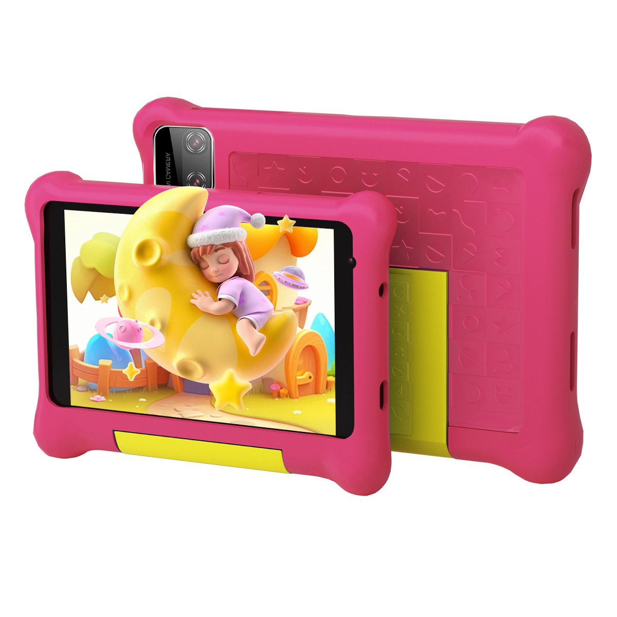 BUFO 7 Zoll mit Robuster Hülle, 32GB/128GB, WiFi Bluetooth Android Kinder Tablet (7", 32 GB, Android, WiFI, Elternkontrolle, Lernapps, Kinder-Modus)