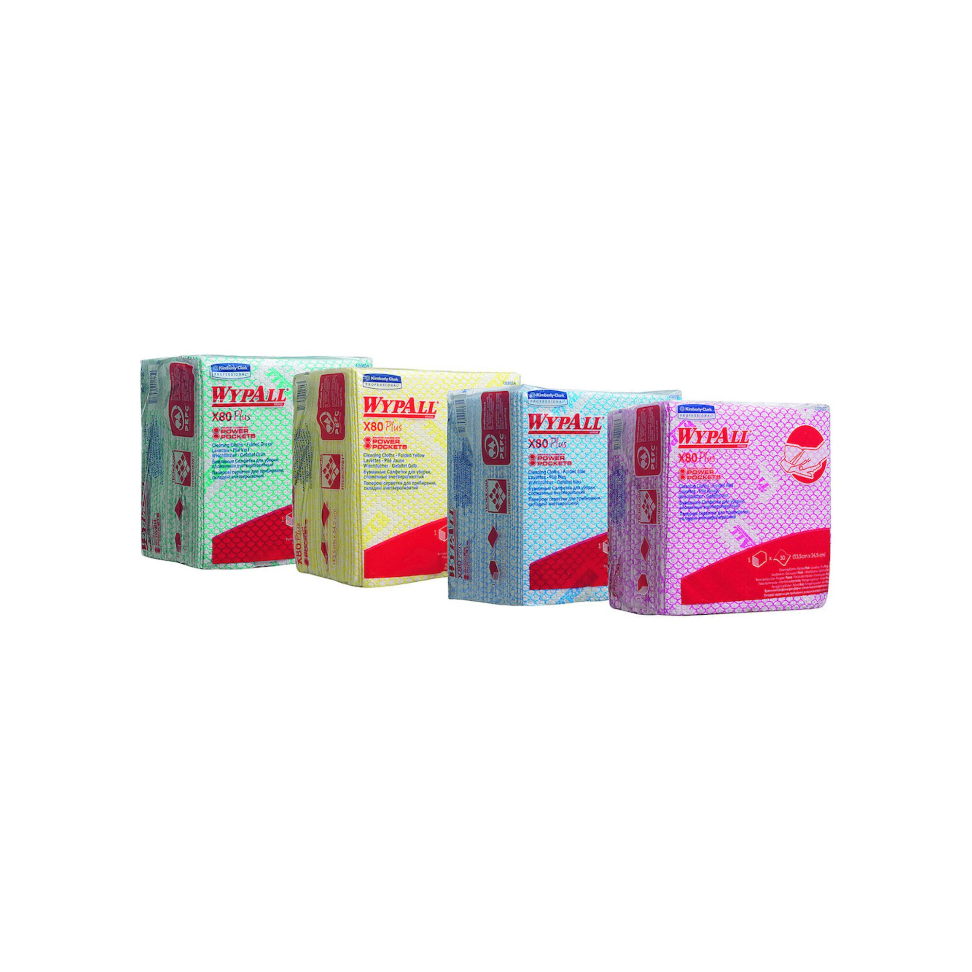 Wypall WYPALL X80 Plus Wischtücher blau gefaltet 240 Tücher Paket Reinigungstücher