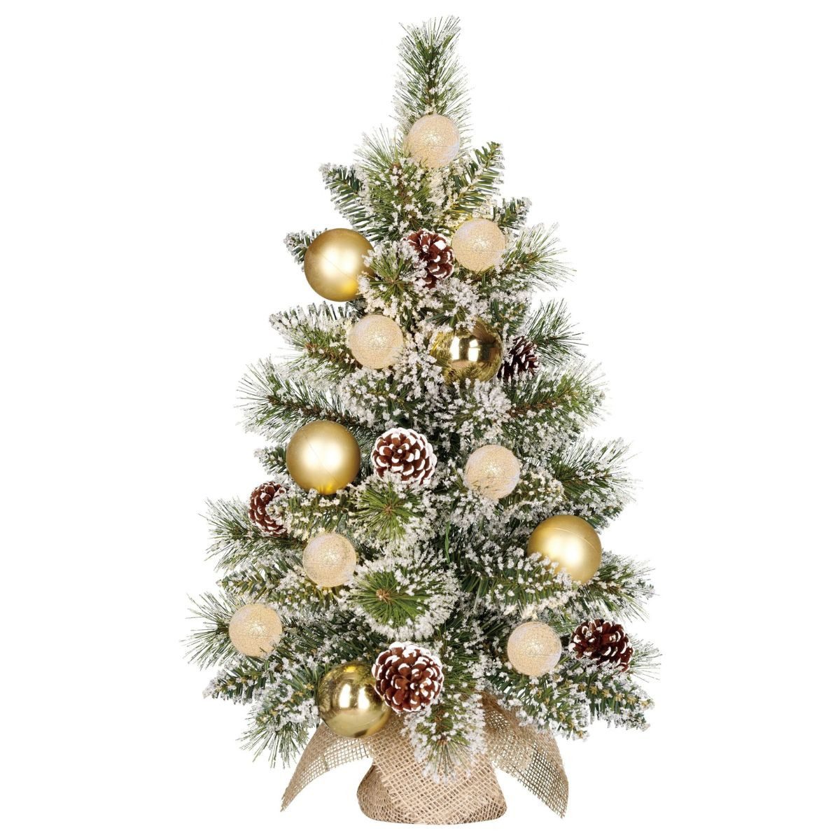 Black Box Trees Künstlicher Weihnachtsbaum Black Box Trees Kaprun Weihnachtsbaum mit Burlap led gruen frosted gol