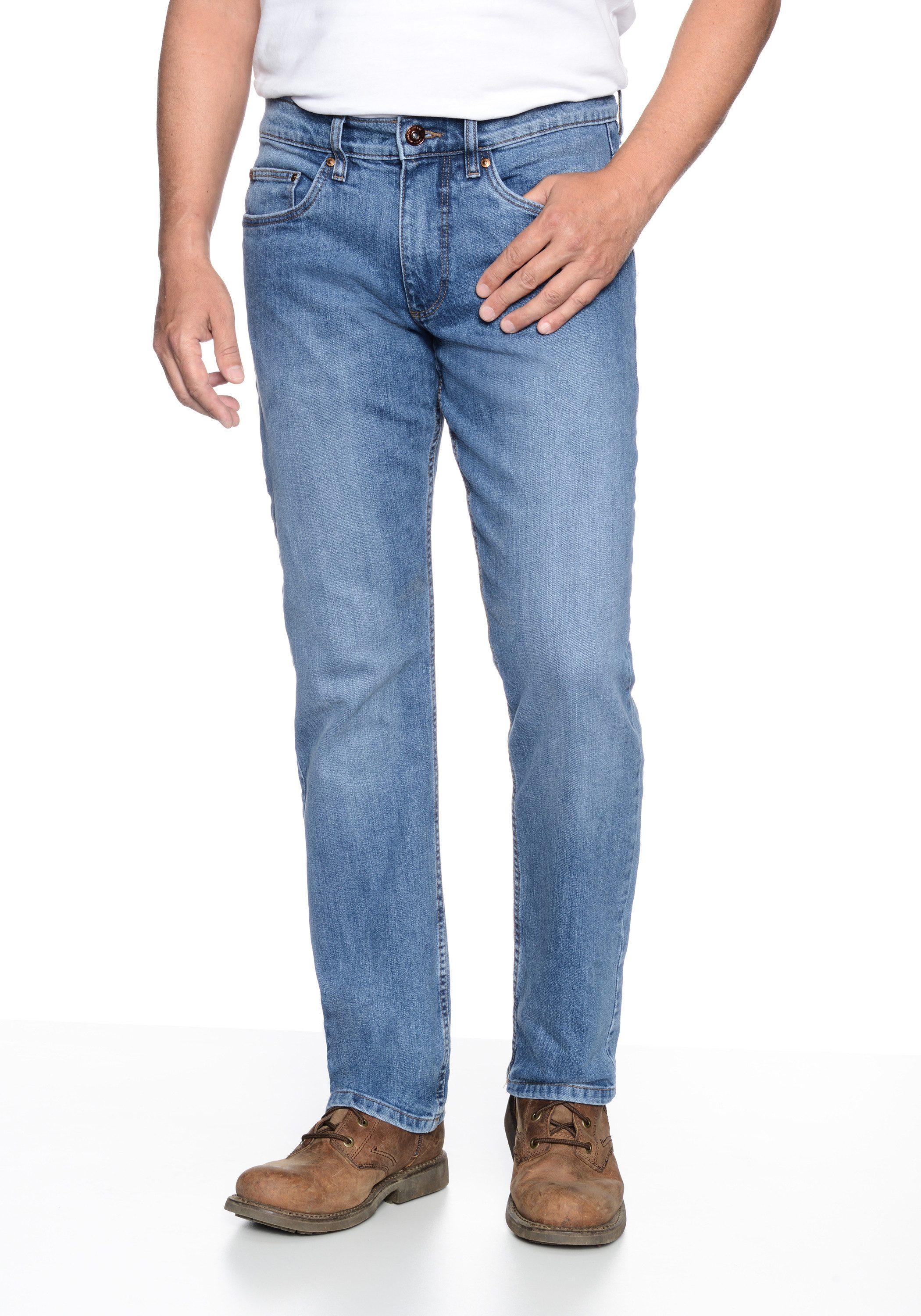 5-Pocket-Jeans Denver Regular Straight Stretch Jeans