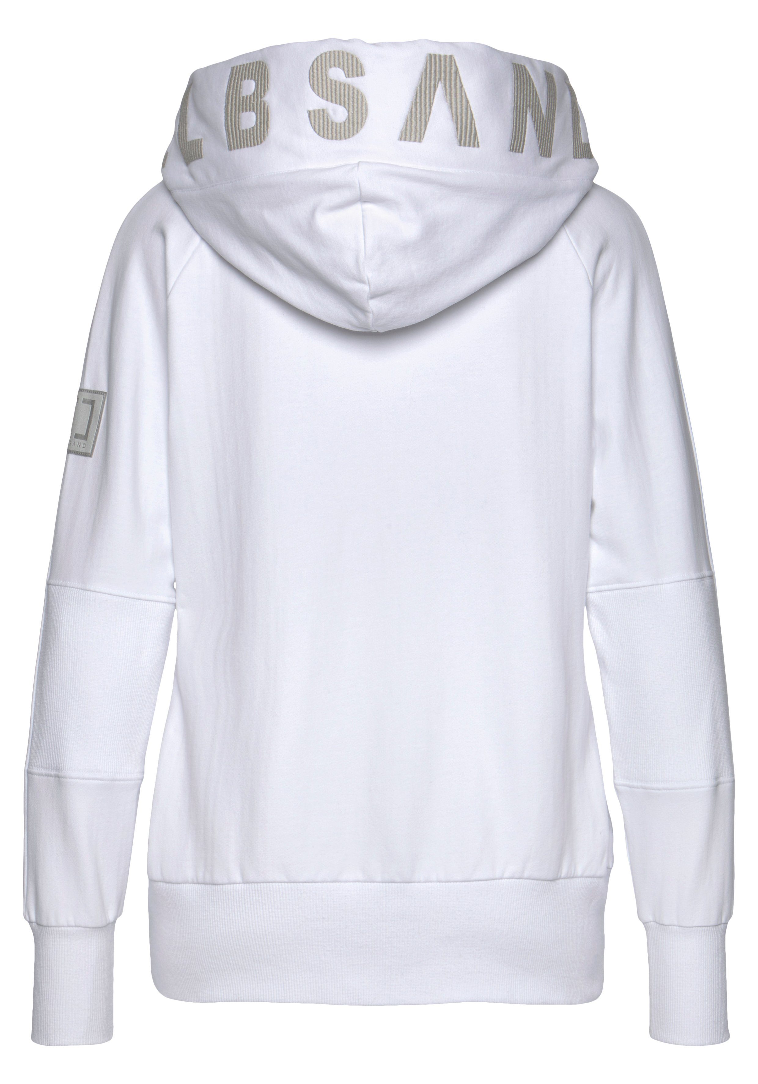 Elbsand Kapuzensweatjacke Kelda mit Logoprint und Taschen, Freizeitjacke, sportlich-casual