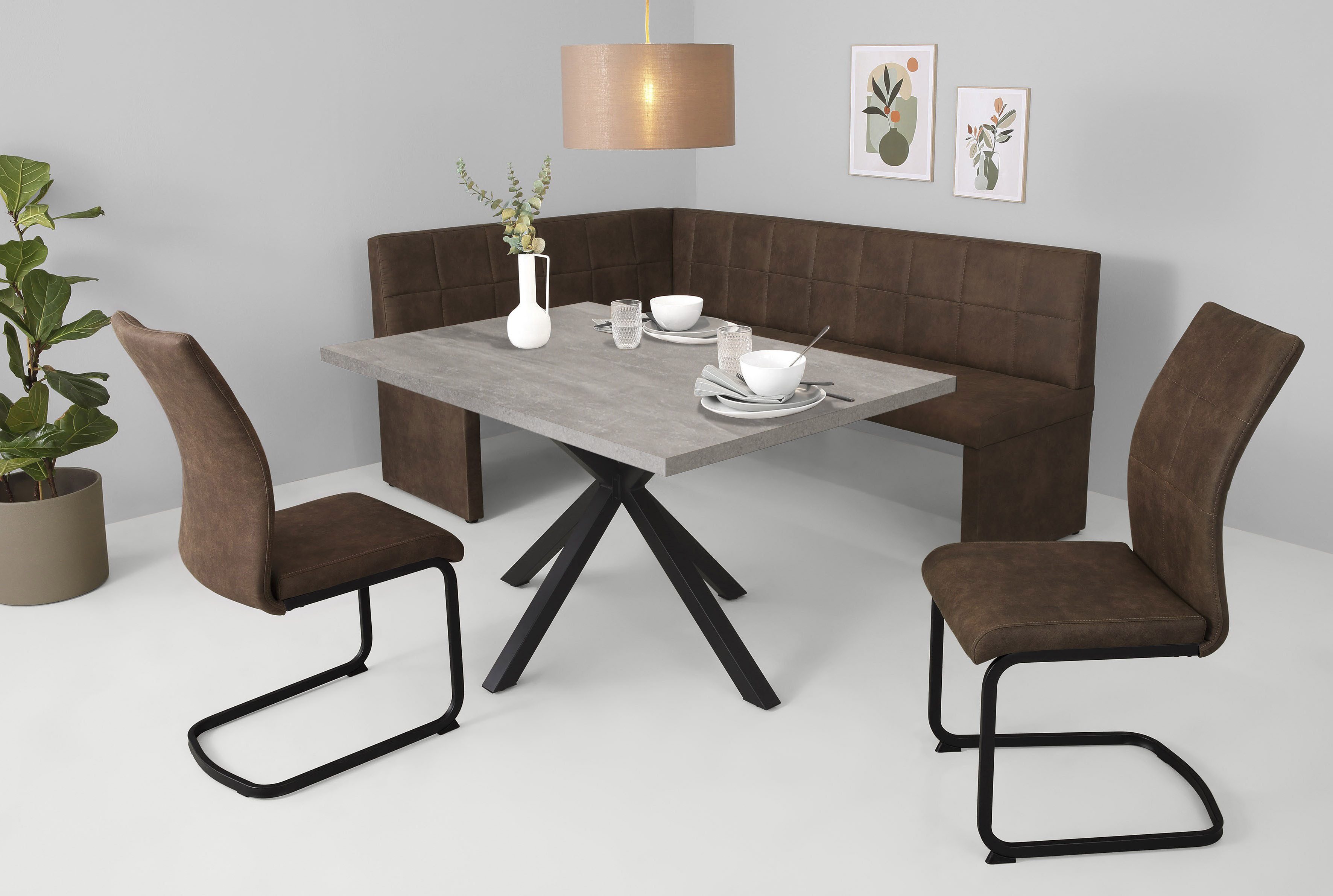 HELA Essgruppe SPREE, (4-tlg), Esstisch 140x90 günstig online kaufen