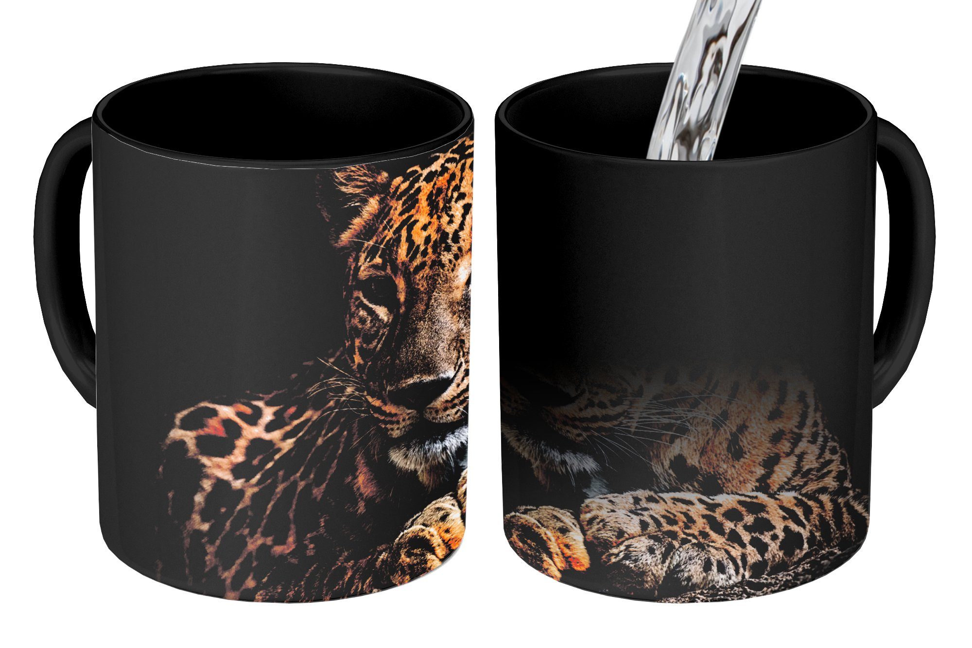 Tasse Wildtiere - Panther - Porträt - Schwarz - Tiere