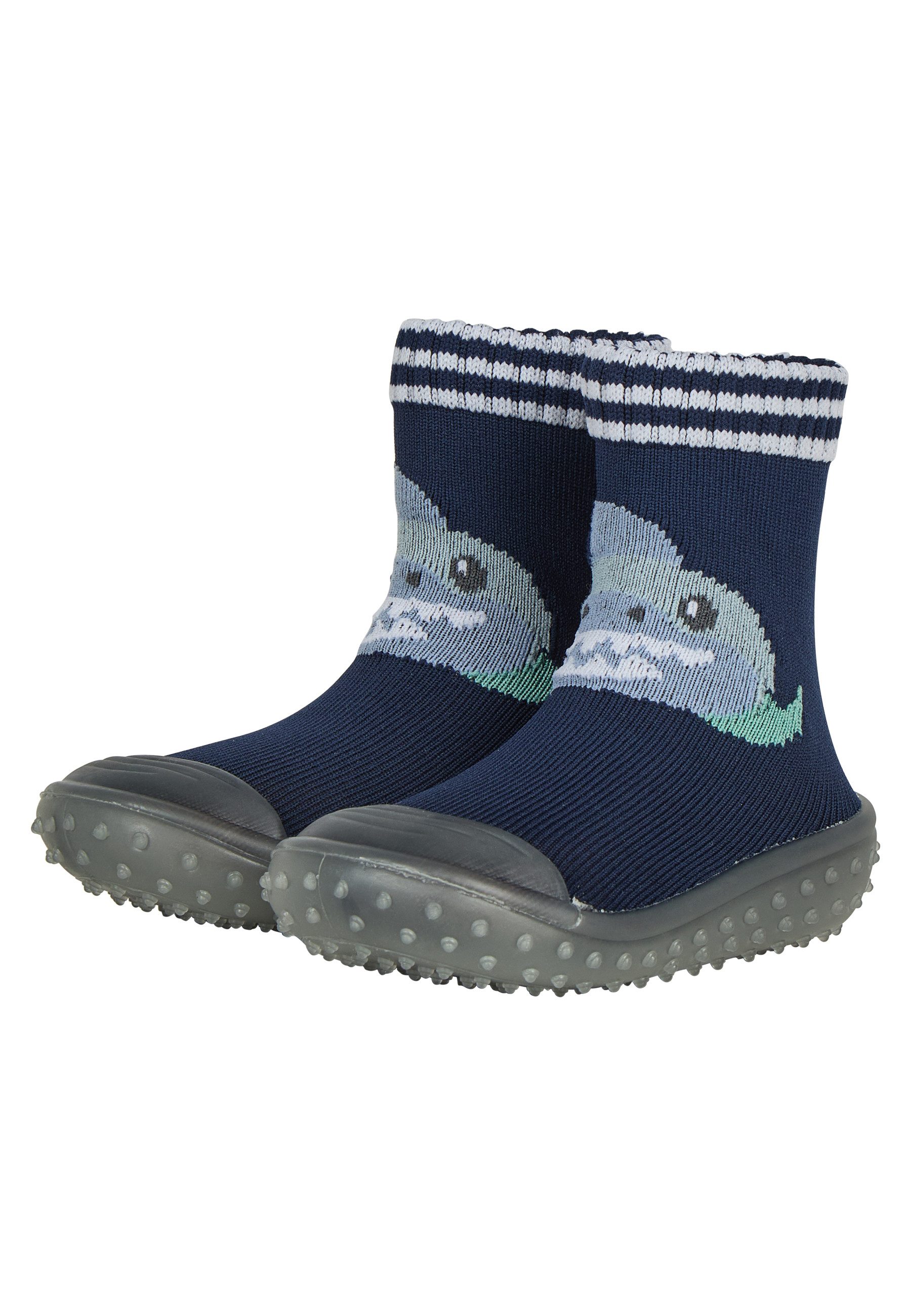 Sterntaler® Basicsocken Adventure-Socks Hai (1-Paar, 1 Paar) Adventure Socks Hai, rutschfeste Sohle, elastisch, schnell trocknend