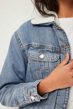 Next Jeansjacke Denim-Jacke mit Teddyfutter (1-St)