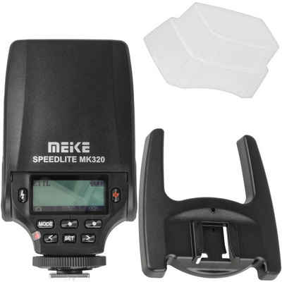 Meike Meike Speedlite MK-320C TTL-Blitzgerät, Aufsteckblitz kompatibel mit Canon EOS DSLR Kameras inkl. Aufsteckdiffusor Blitzgerät