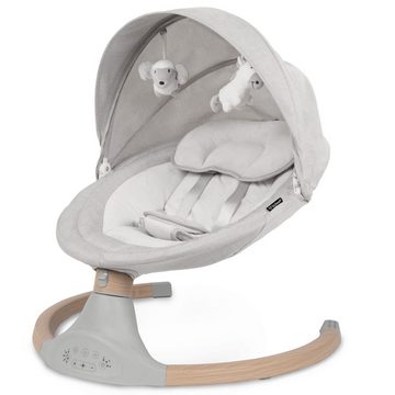 COIL Babywippe Elektrisch Babyschaukel, Multifunktional Babywippe Schaukel, 5 Wippgeschwindigkeiten, Bluetooth, Fernbedienung, 5-Punkt-Gurt