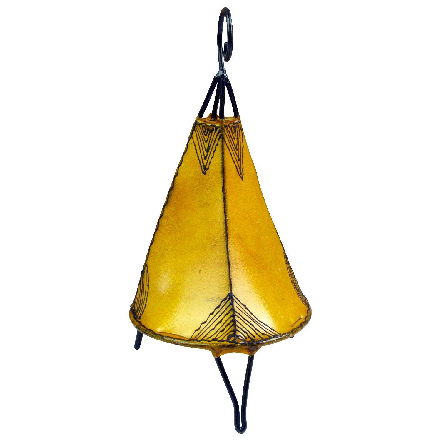 Stehlampe Leuchtmittel, Warmweiß, 35-38 Tissir Orient Gelb ohne SIMANDRA Handgefertigt cm, Ambilight,