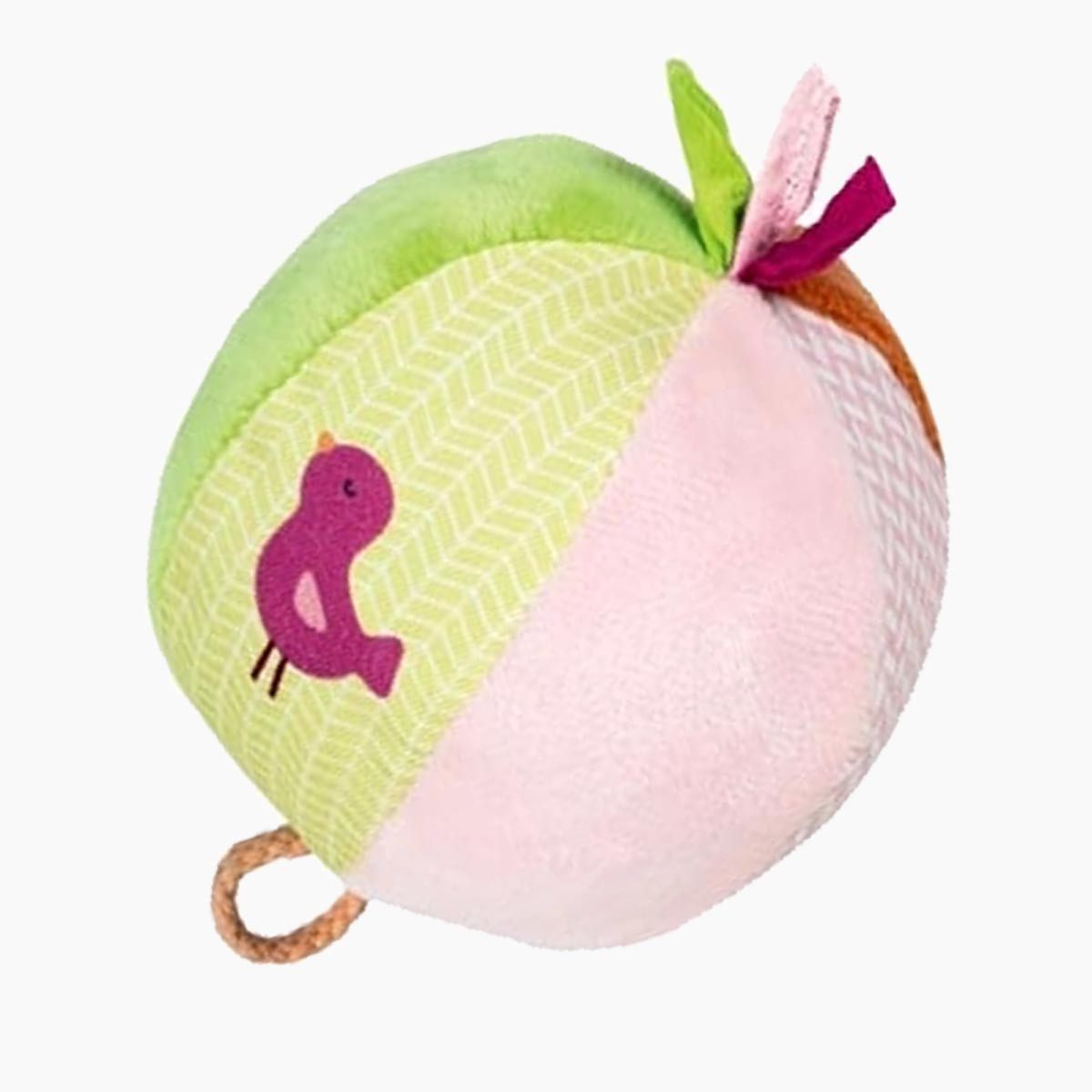goki Greifspielzeug Ball mit Glocke und Vogel (packung, 1-tlg., set), mit Knisterfolie und Glocke