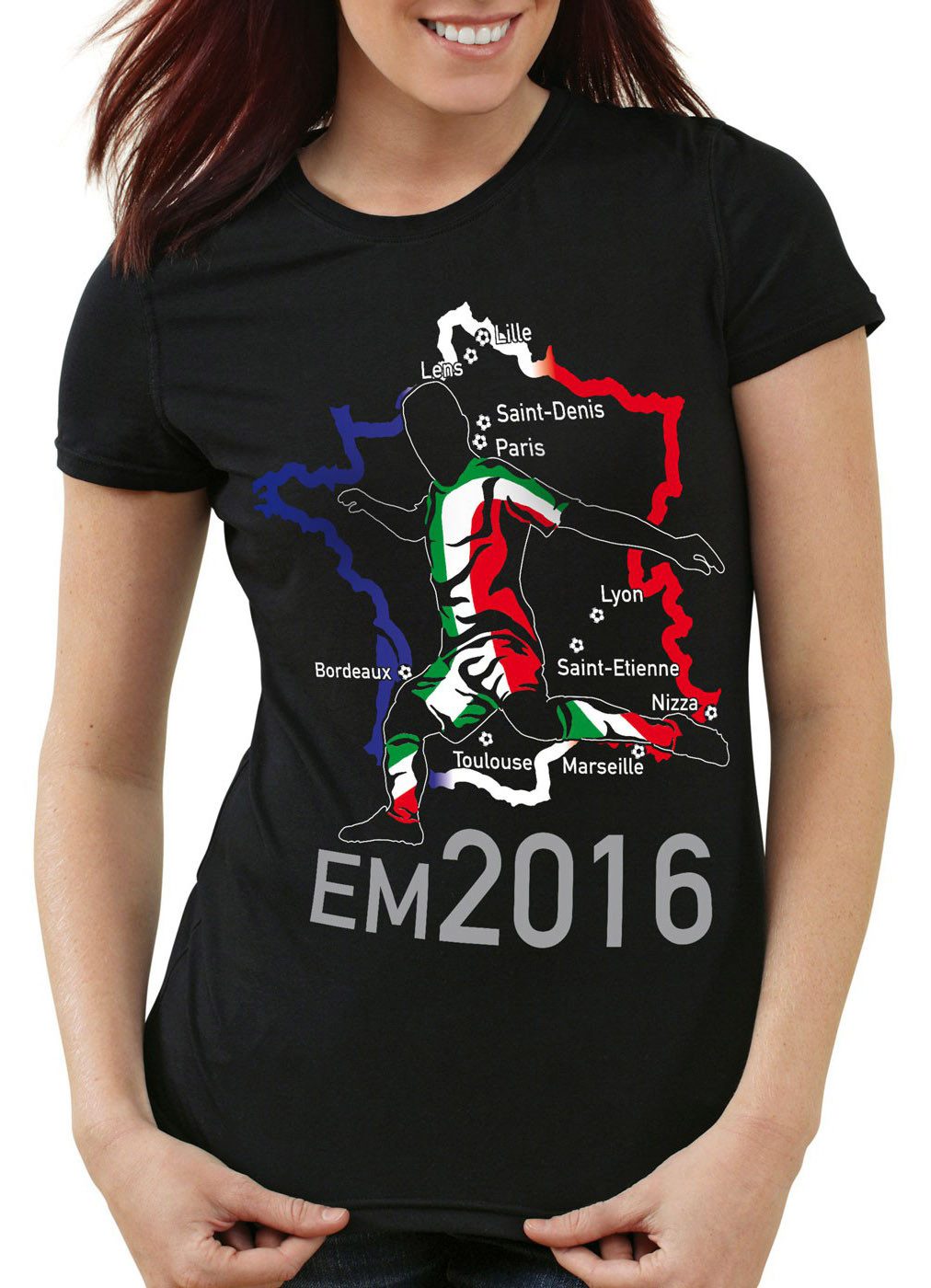 style3 T-Shirt WM 2026 Italien Fan trikot fahne weltmeister europa EM