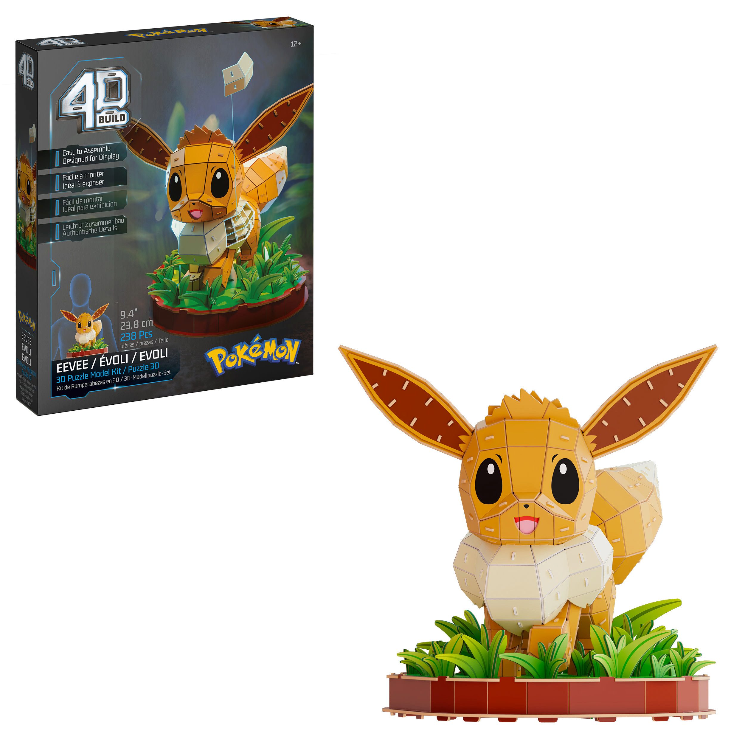 Spin Master Puzzle 4D Build Pokemon Evoli, 238 Puzzleteile