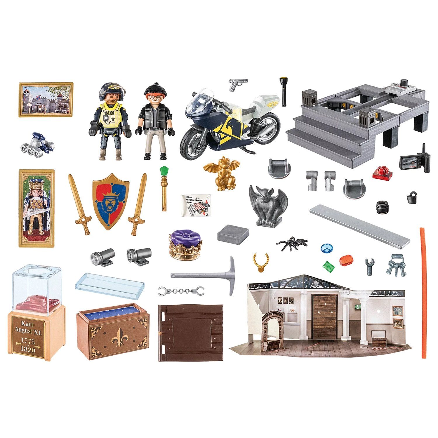 Playmobil® 71347 Adventskalender Polizei Museumsdiebstahl Konstruktions-Spielset