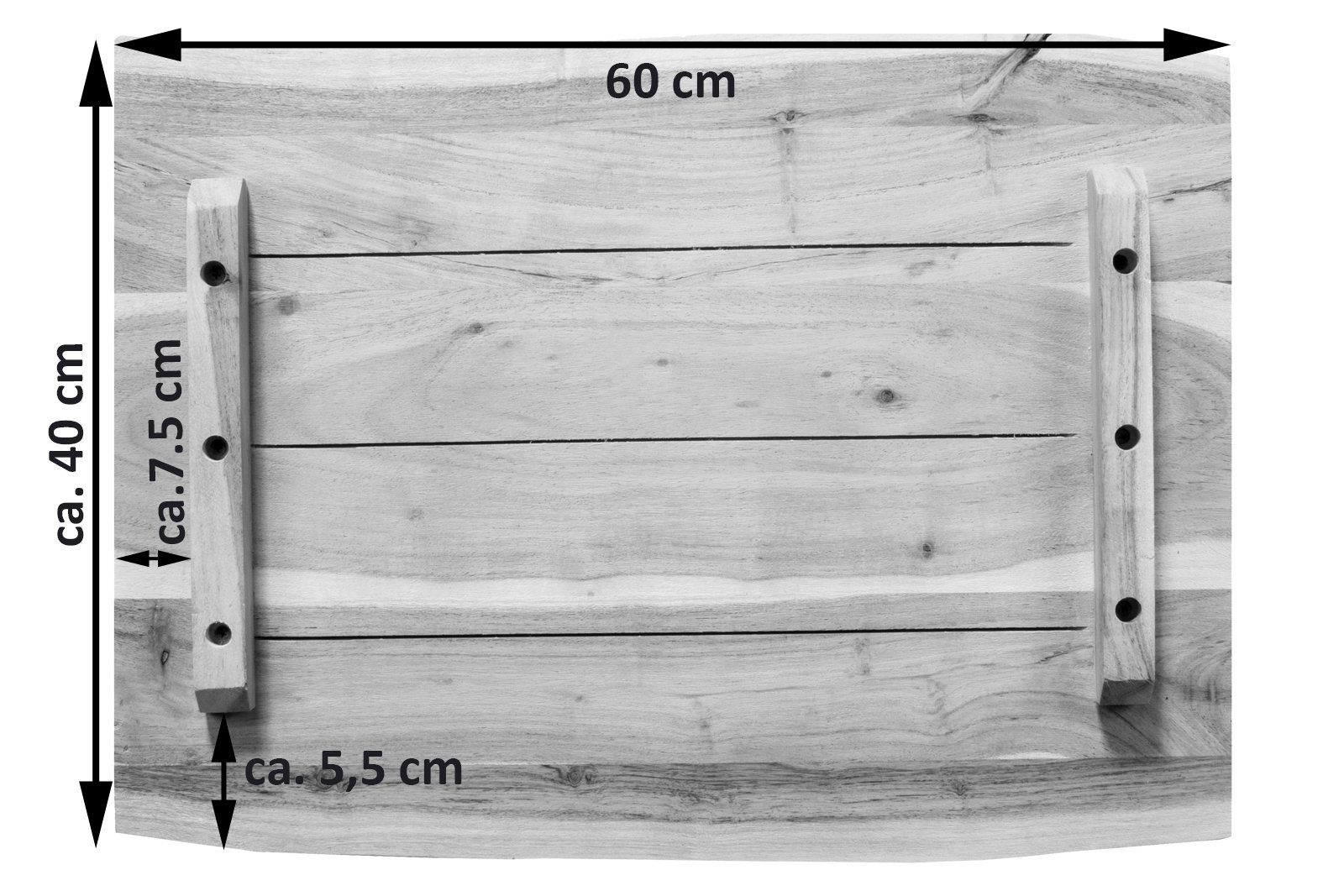 SAM® Arbeitsplatte Johannes, Arbeitsplatte für Heimwerker aus Akazienholz