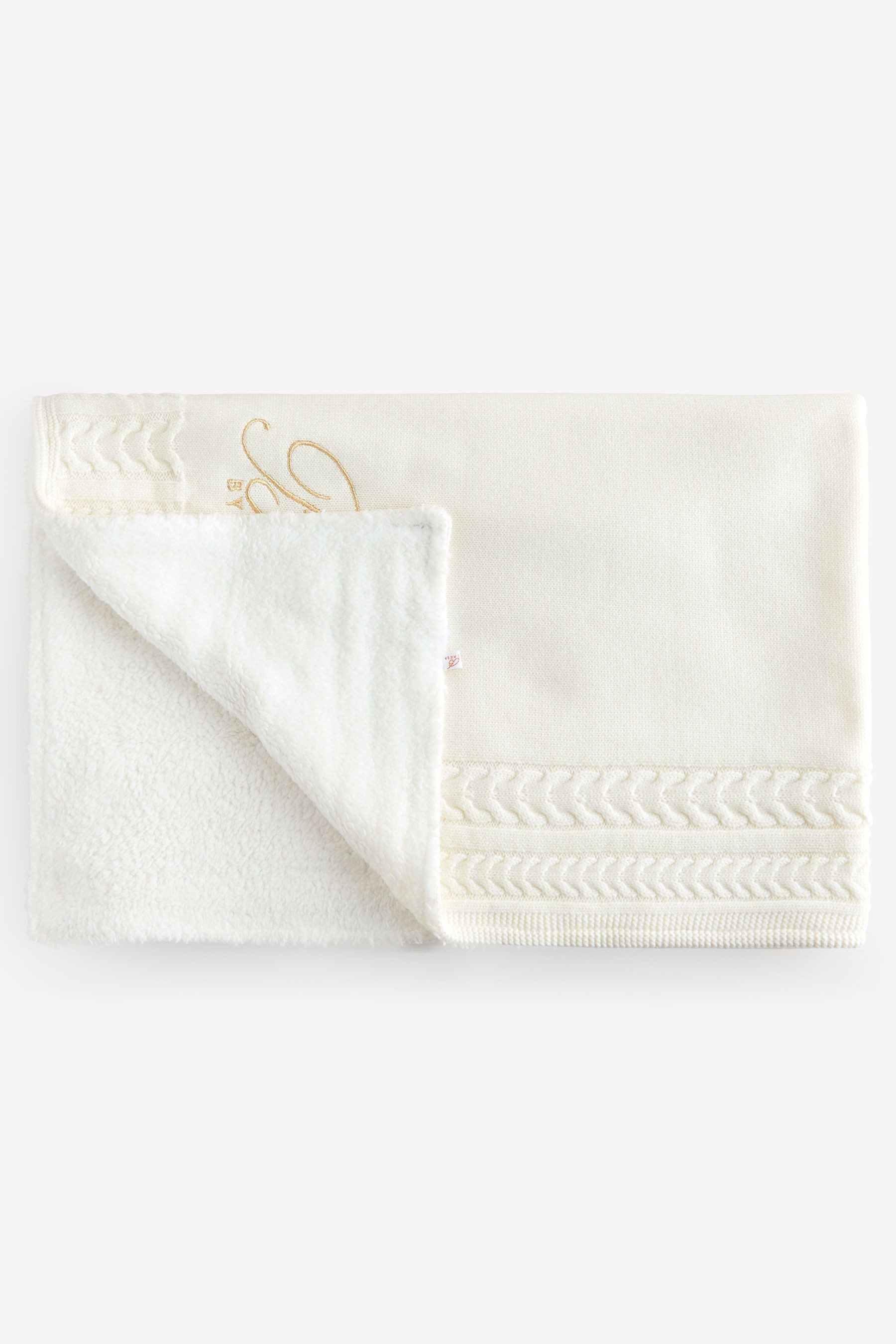 Babydecke Baker by Ted Baker Fleecedecke mit Zopfmuster, Baker by Ted Baker günstig online kaufen