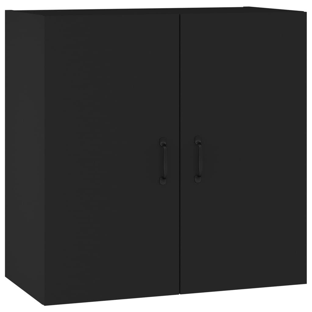 vidaXL Fächerschrank Wandschrank Schwarz 60x31x60 (1-St) Holzwerkstoff cm