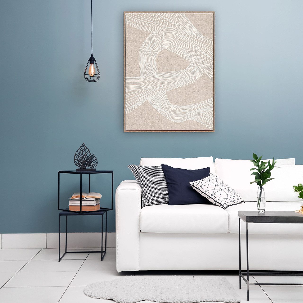 ArtUniverse Gemälde White Flow 62 x 82 cm, Abstrakt – Bild 5 von 5