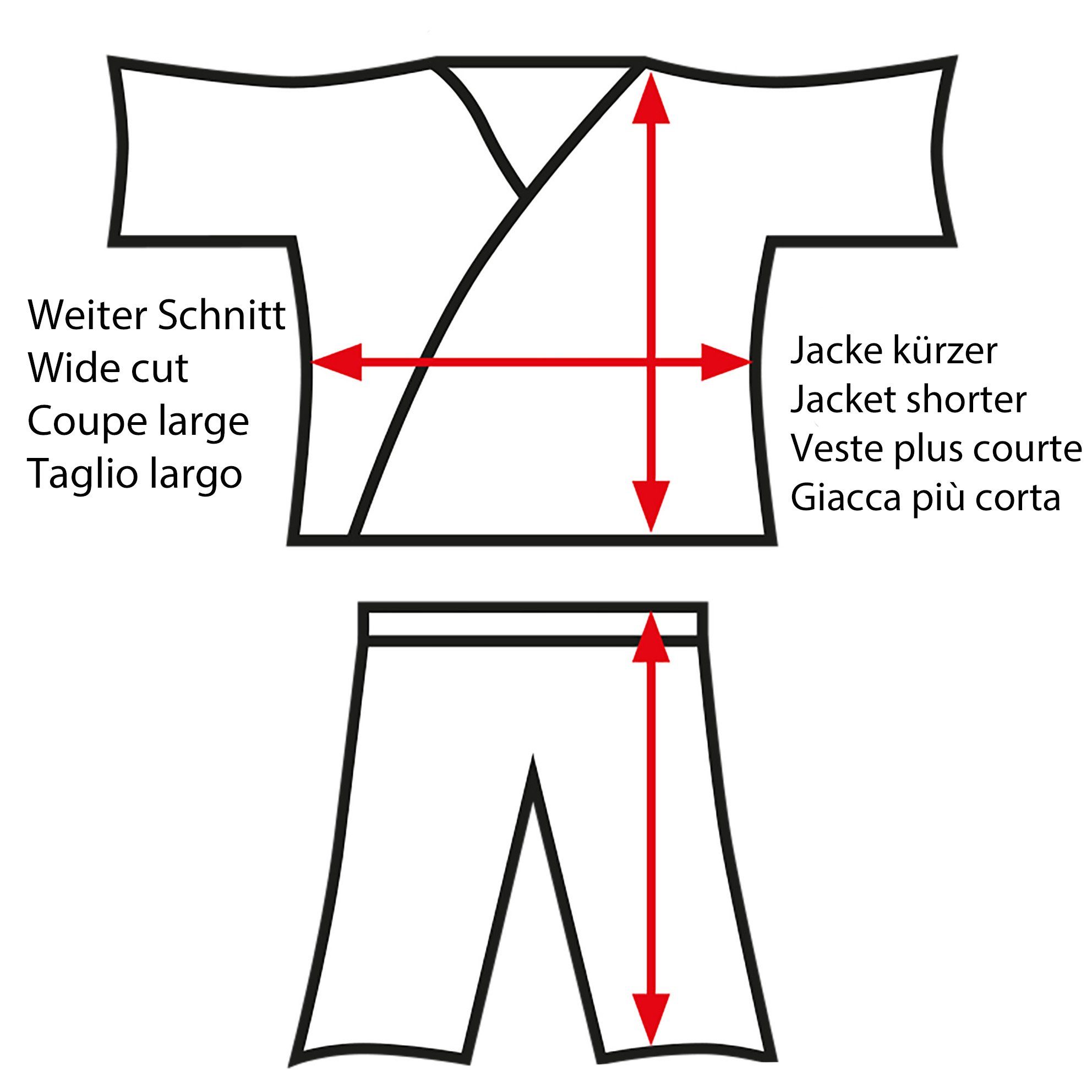 Tong KWON Größen: cm, Judoanzug Judo Line, Ju OZ Jiu 210 Dojo Baumwolle - Danrho Line 90 Jitsu Kinder, Dojo Jutsu 100% Erwachsene, 8 IL weiß, Anzug Komplett), (3-Teilig,