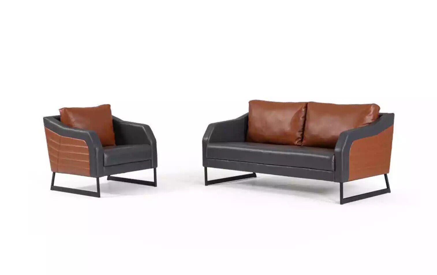 JVmoebel Sofa In Made Arbeitszimmer Neu, Modern Sofa Design Europe Polstersofa 2 Sitzer Luxus
