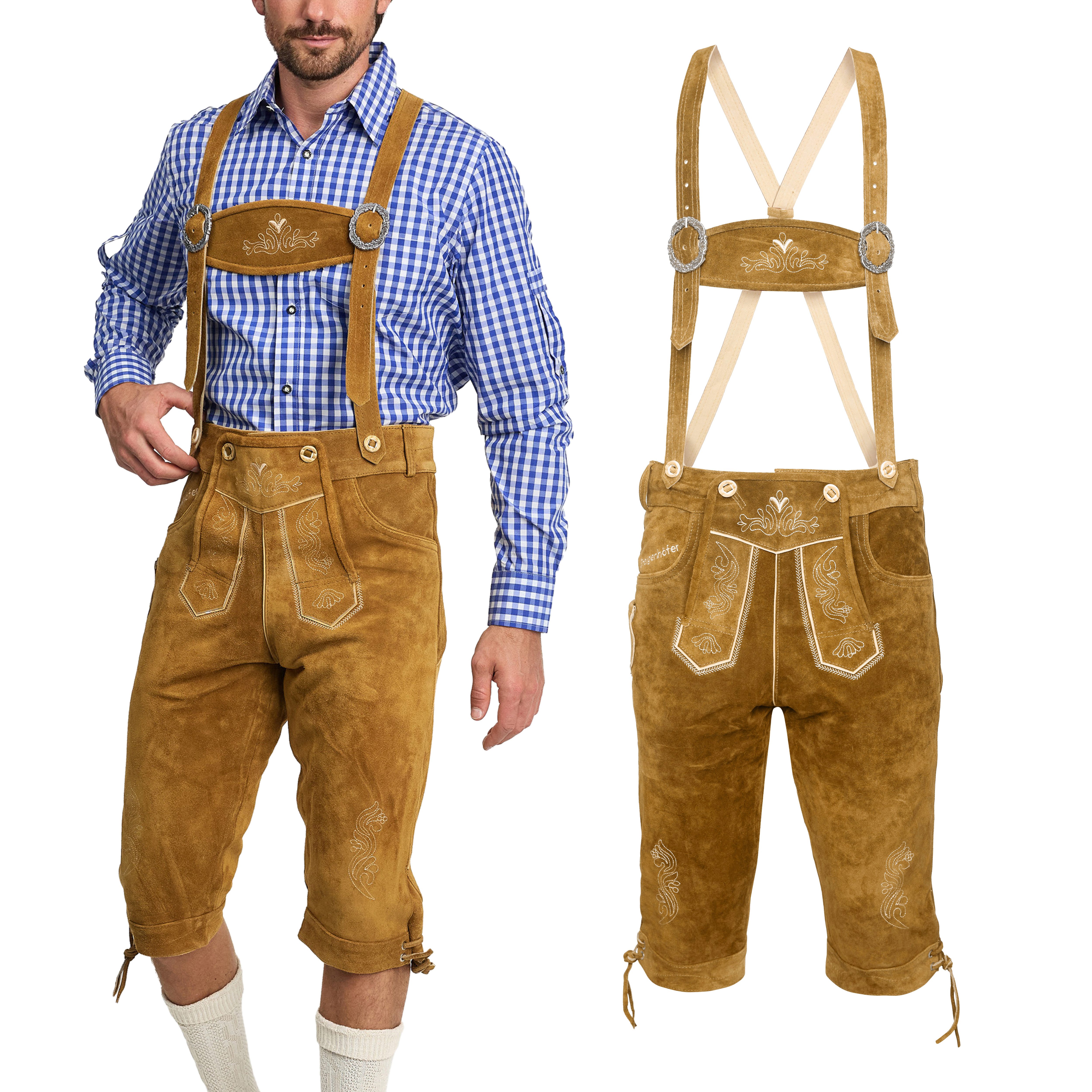 Steigenhöfer Manufaktur Trachtenlederhose "REINHOLD" Kniebund Trachtenhose günstig online kaufen