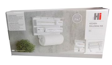 DOTMALL Küchenrollenhalter Wandmontierter Rollenhalter mit Schneider aus weißem Edelstahl