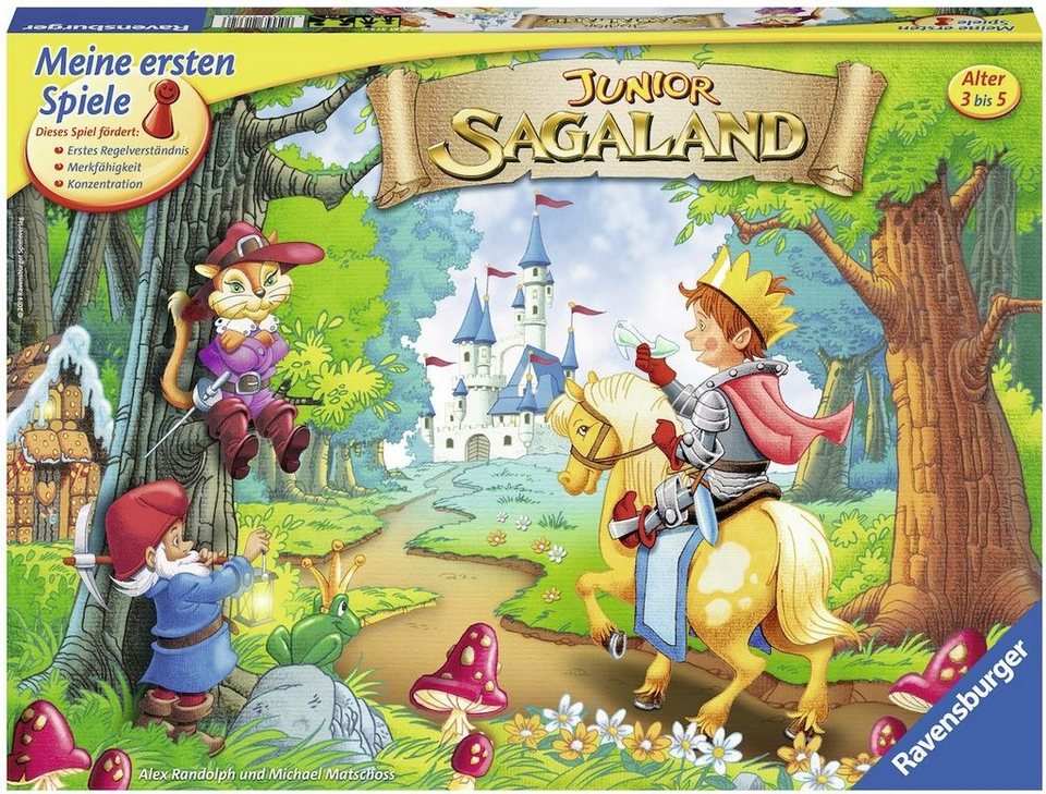Ravensburger Spiel, Junior Sagaland, Made in Europe, FSC® - schützt Wald -  weltweit, Ein spannendes Merk- und Sammelspiel jetzt auch für die ganz  Kleinen