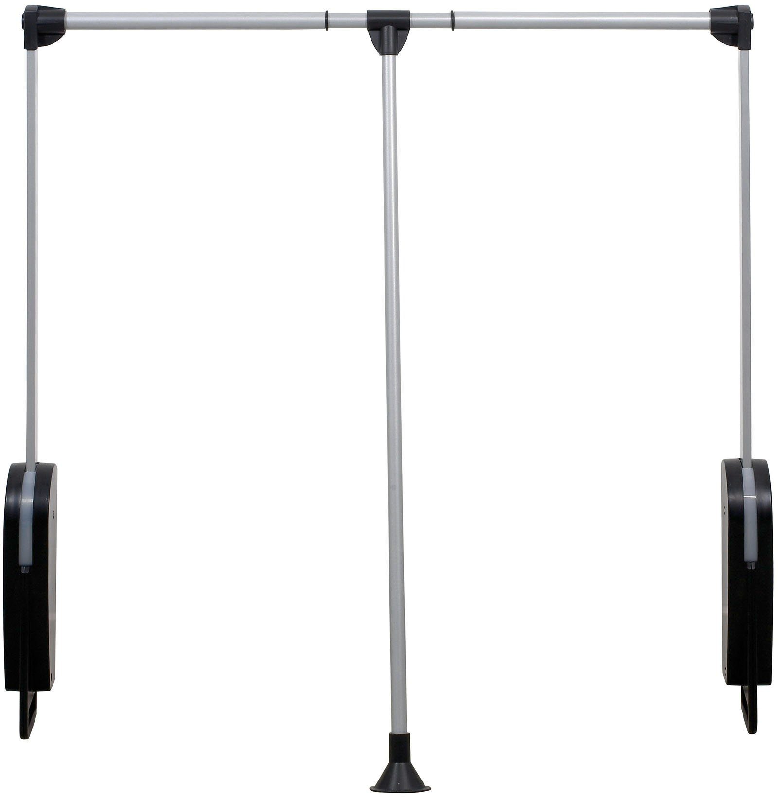 WENKO Kleiderstange Garderobenlift, schwenkbar, belastbar bis 10 kg, für Schrankinnenmaße 87-130 cm Breite