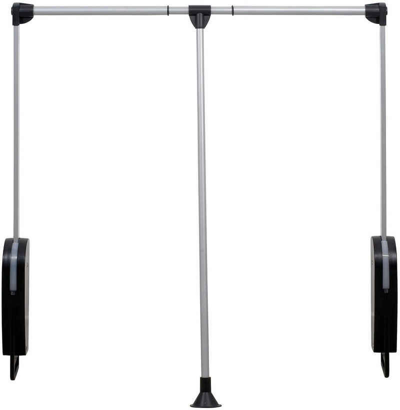 WENKO Kleiderstange, (Garderobenlift), schwenkbar, für Schrankinnenmaße von 87 bis 130 cm Breite