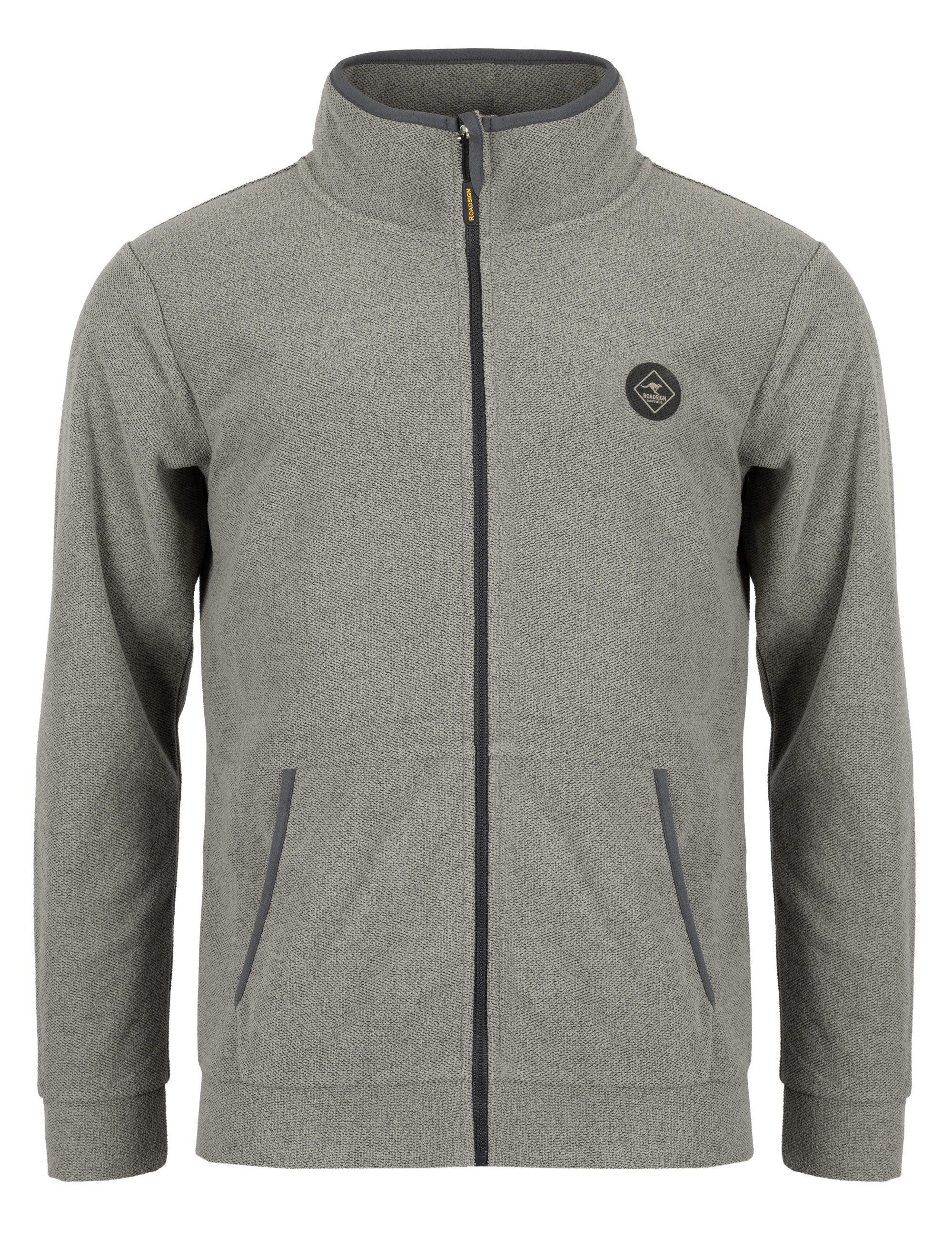 ROADSIGN australia Kurzjacke Outback Knitlook Fleecejacke in Bouclé-Optik für gemütliche Outdoor-Momente