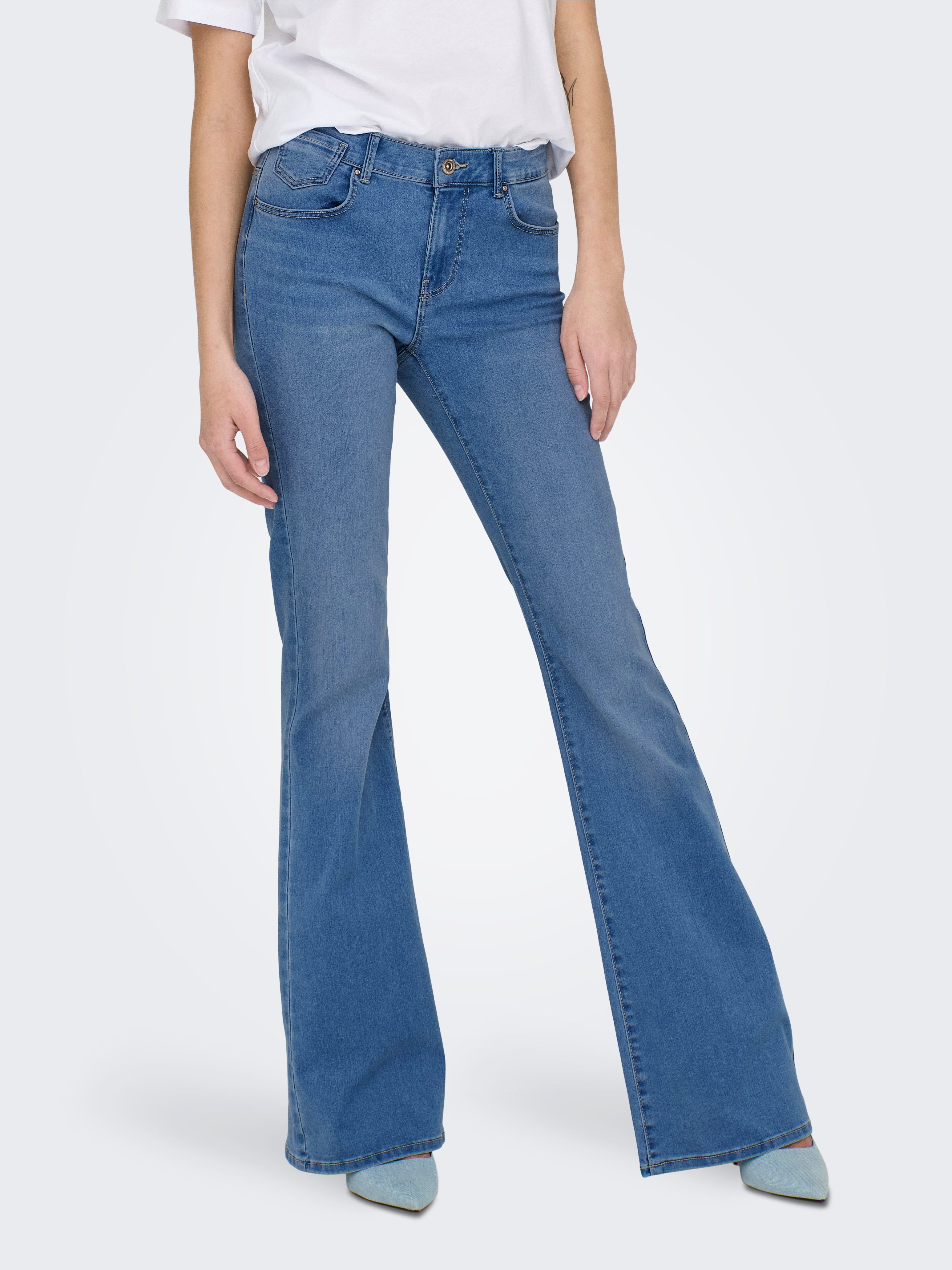 ONLY Bootcut-Jeans ONLREESE REG RETRO FLARED DNM BOX Materialmix, bootcut fit
