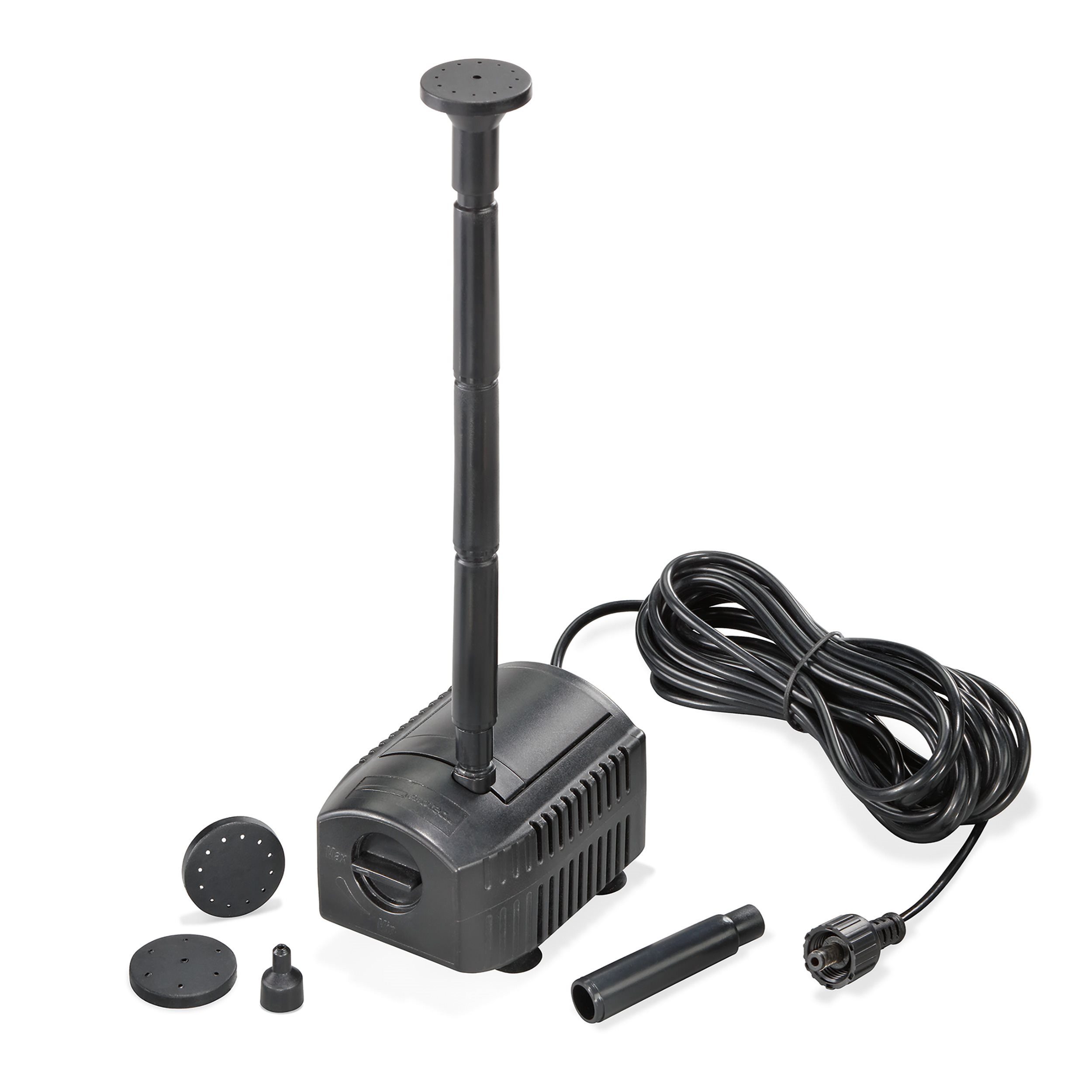 esotec Solarpumpe Fountain 200/250 Einzelpumpe Teichpumpe 6-8V/DC 250l/h regelbar 101990 (Komplettset)