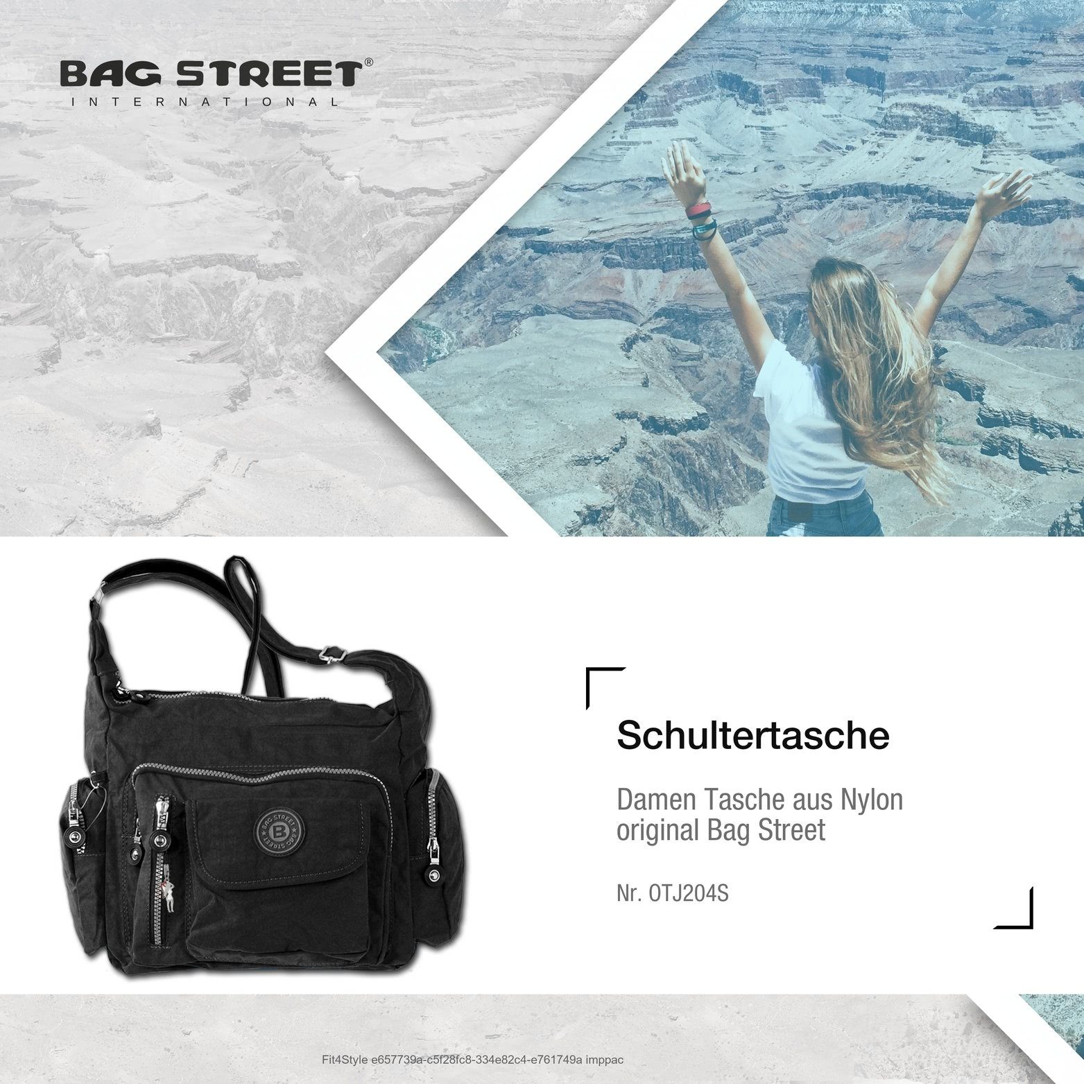 BAG STREET Schultertasche Bag Street Nylon günstig online kaufen