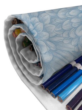 Abakuhaus Federmäppchen langlebig und tragbar Segeltuch Stiftablage Organizer, Blau Blooming Romantik