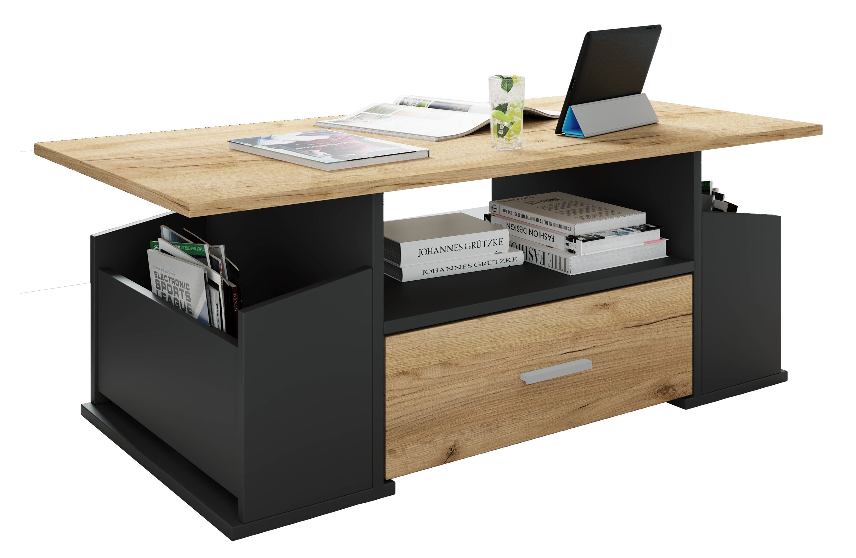 VCM Couchtisch Holz Sofatisch Couchtisch Schublade günstig online kaufen