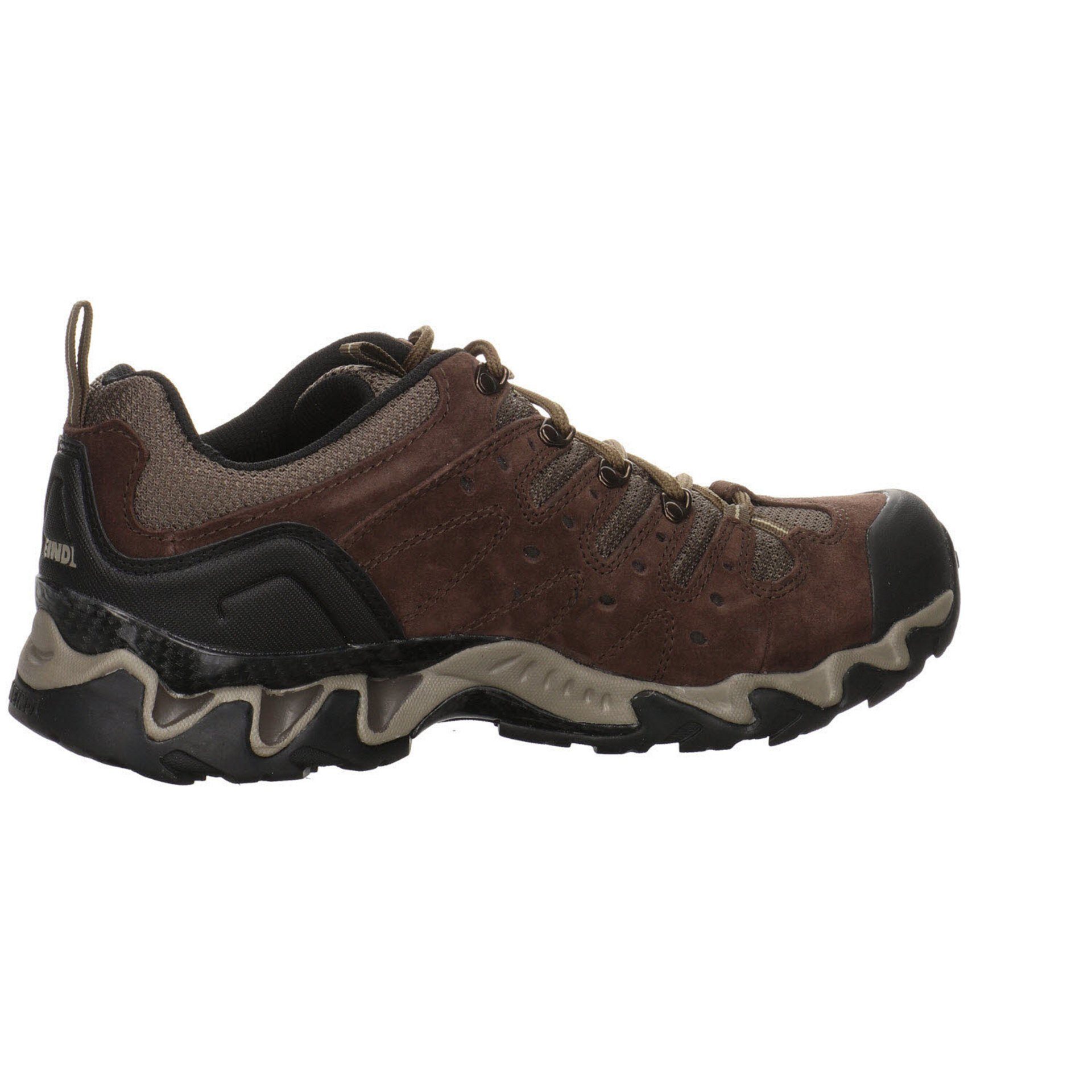 Meindl Herren dunkel Schuhe Leder-/Textilkombination braun Outdoor Outdoorschuh GTX Outdoorschuh Portland