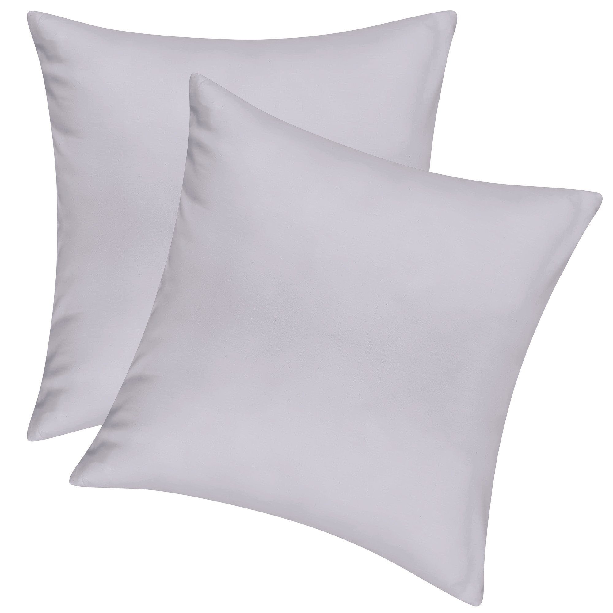 Pataya Kissenbezug 100% Baumwolle, weiche Kopfkissenbezug, Kissenhülle, Kissenbezüge, (2 Stück), Weich und Atmungsaktiv, Jersey, 140 g/m²