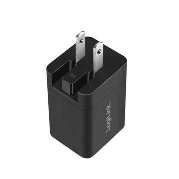 LogiLink USB-Steckdosenreiseadapter, 1x USB-A, 1x USB-C Reiseadapter