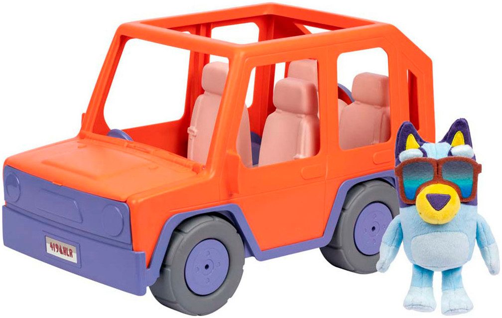 Moose Spielwelt Bluey, Großes Familienauto & Bluey-Plüschfigur 20 cm günstig online kaufen