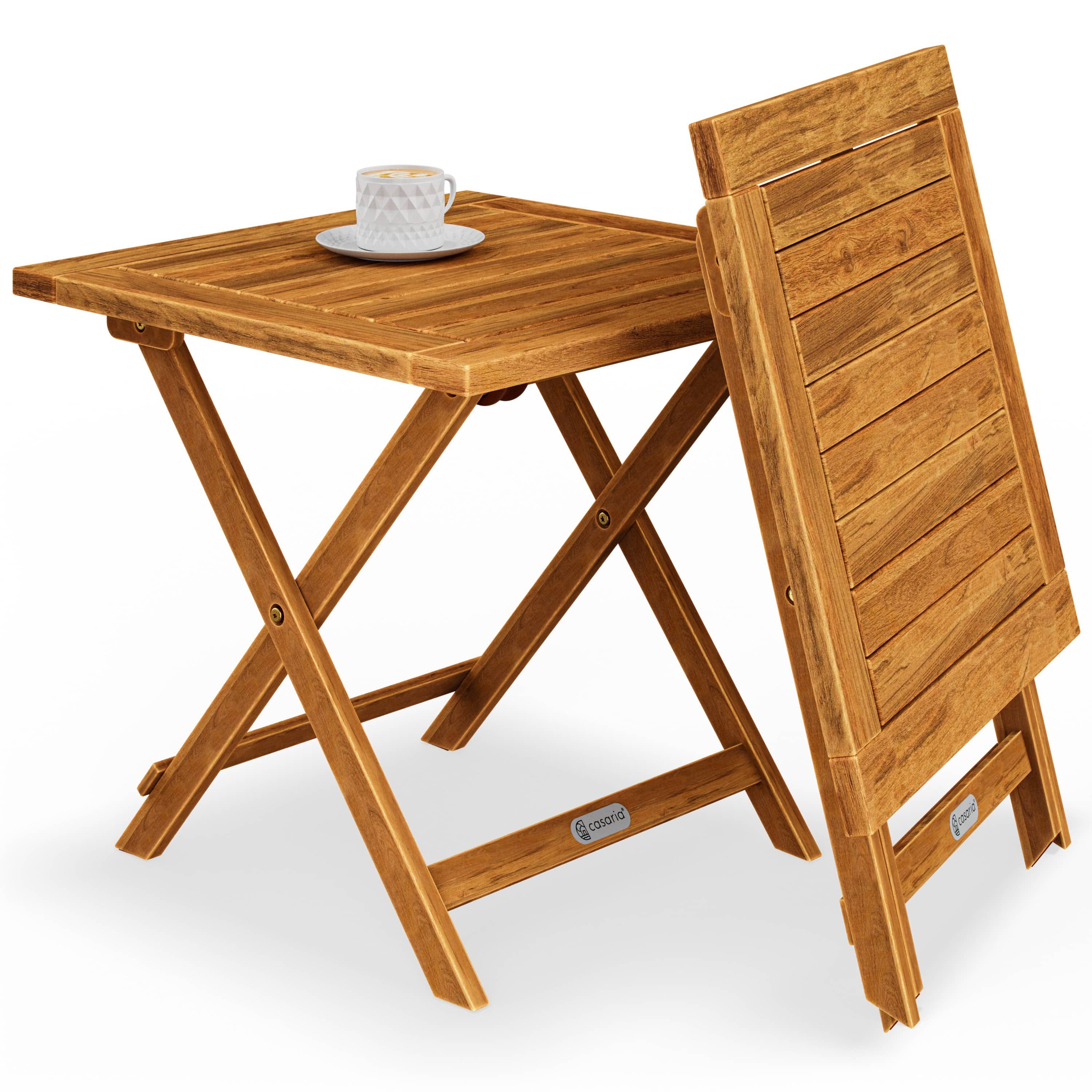Casaria Klapptisch Akazie (1-St), Holz Vollmontiert günstig online kaufen
