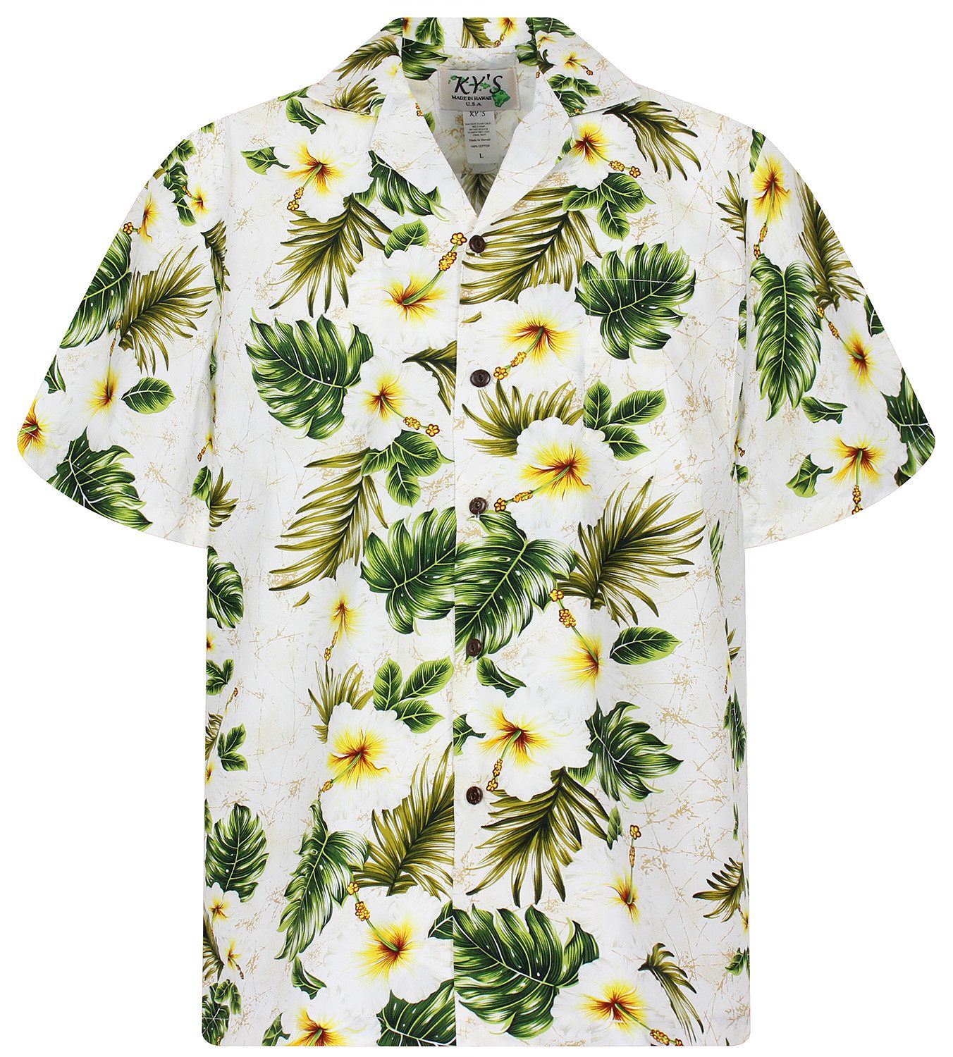 KY's Hawaiihemd 3-Farben Original Hawaiihemd mit günstig online kaufen
