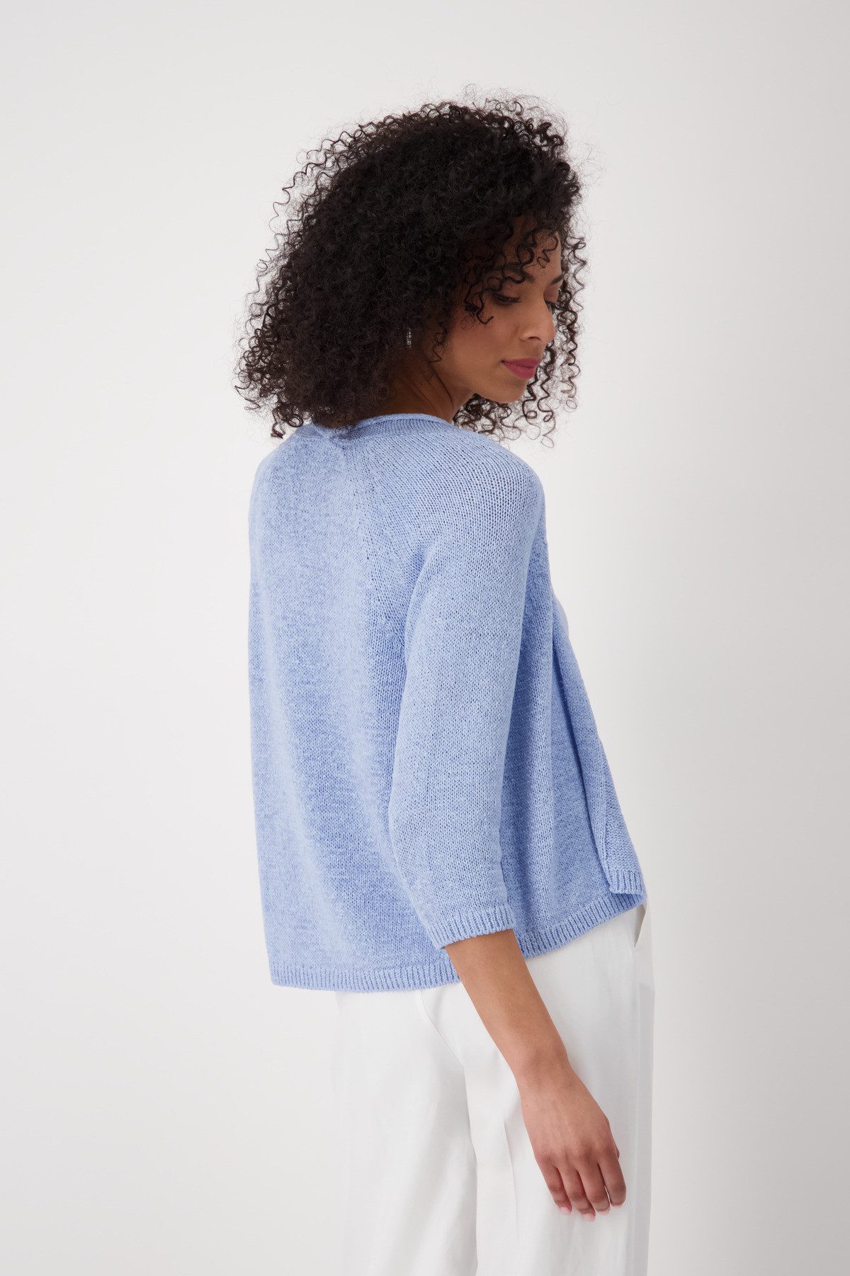 Monari Strickjacke mit Rollkante günstig online kaufen