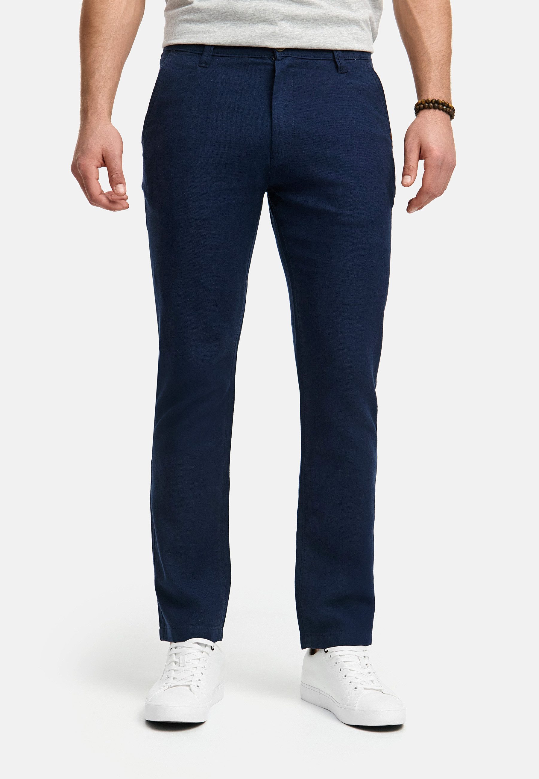 Indicode Leinenhose INGuy moderne Stretchhose mit günstig online kaufen