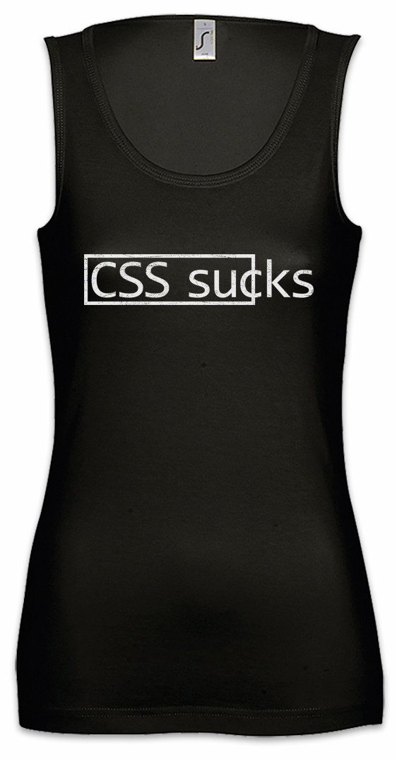 Tanktop CSS Sucks Ärmelloses Damen T-Shirt Binary Code Binär Informatiker