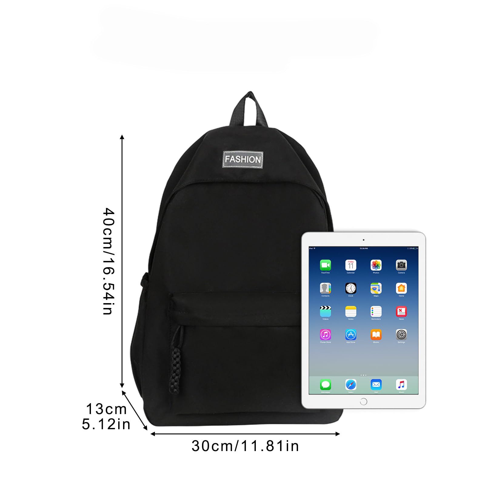 Coonoor Schulrucksack Teenager -Rucksack,Laptop-Tasche,Freizeitrucksack – Bild 3 von 5