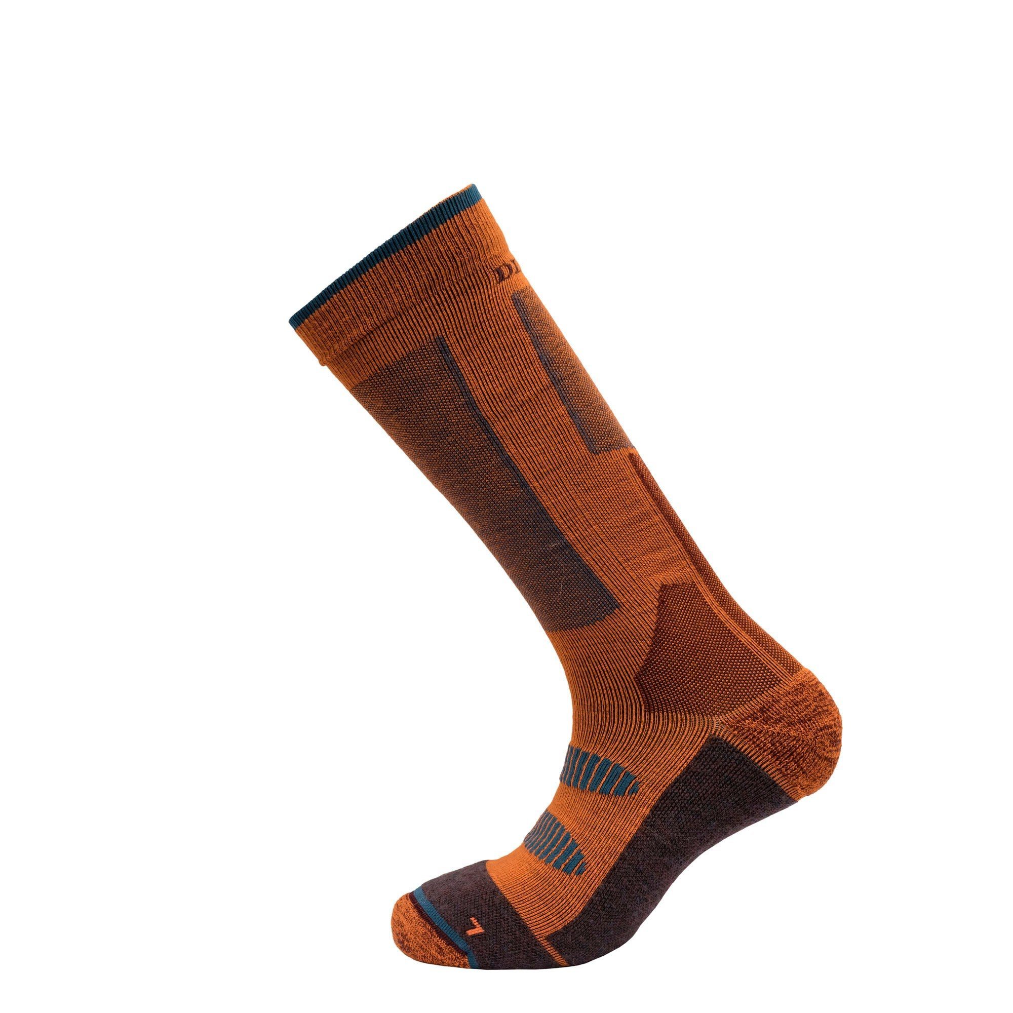 Devold Thermosocken Devold Ski Touring Merino Sock Kompressionssocken Flame