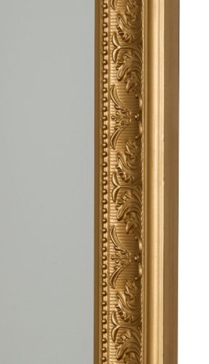 Casa Padrino Barockspiegel 132 - H. Barock x Barock Gold Spiegel Handgefertigter cm 72 Wandspiegel