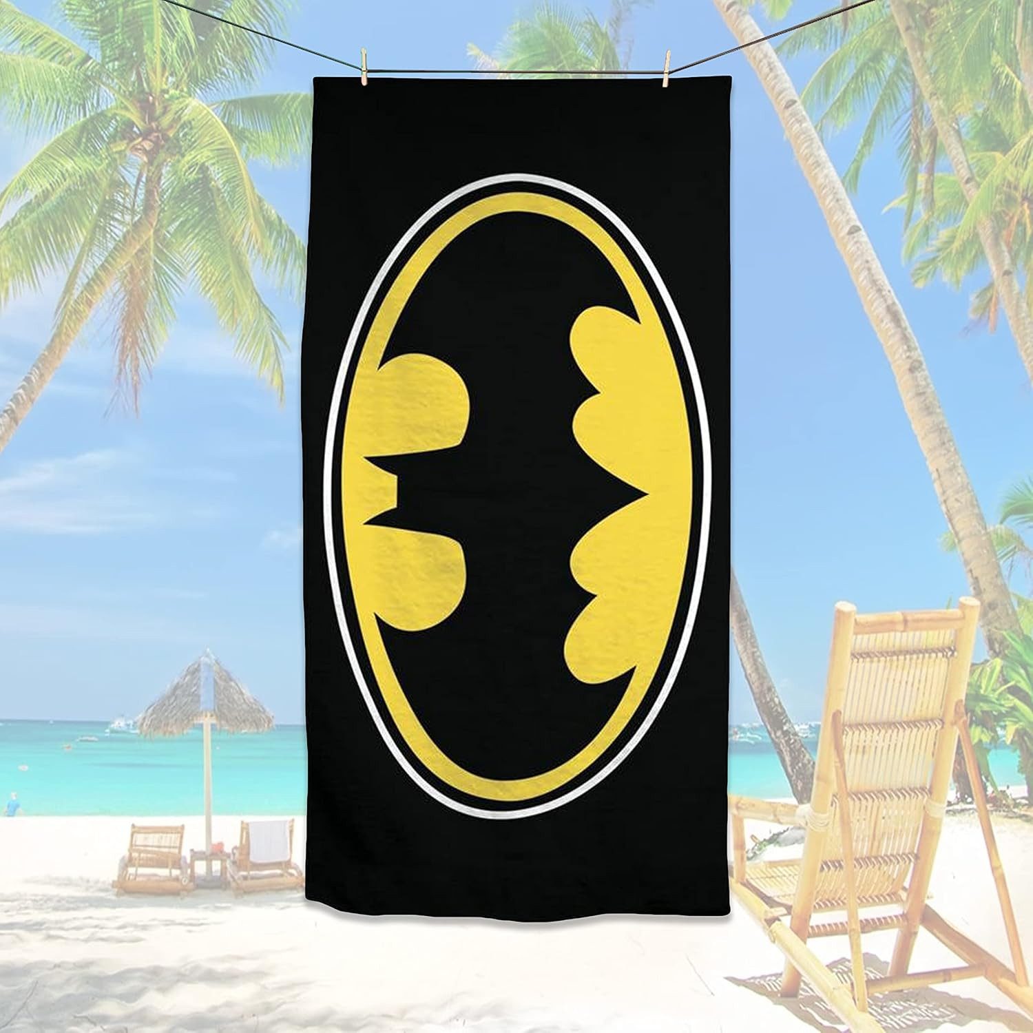 BrandMac Badetuch BrandMac Batman Duschtuch Strandtuch Badetuch 70 x 140 cm günstig online kaufen