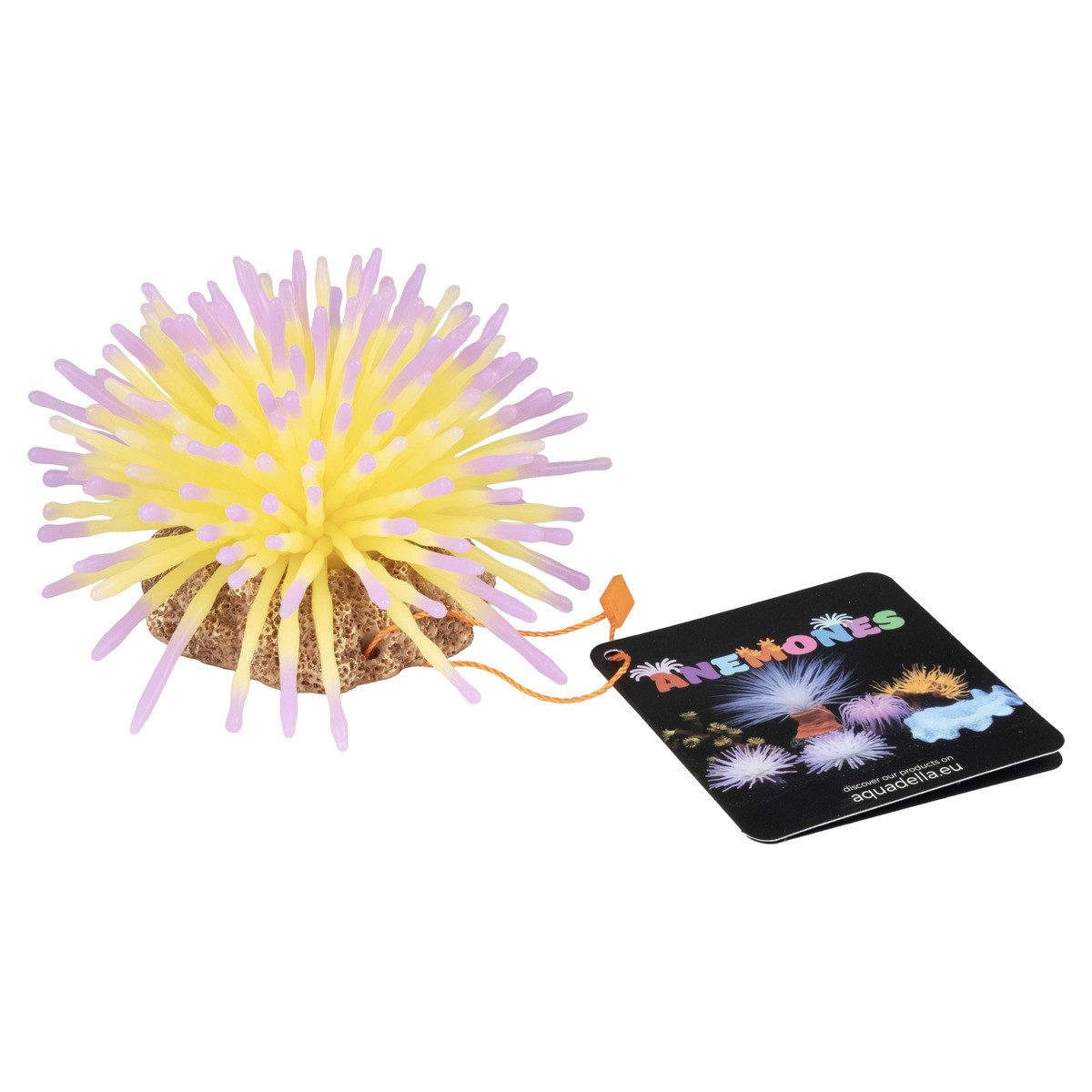Europet-Bernina Aquariendeko Plastikpflanze Anemone gelb